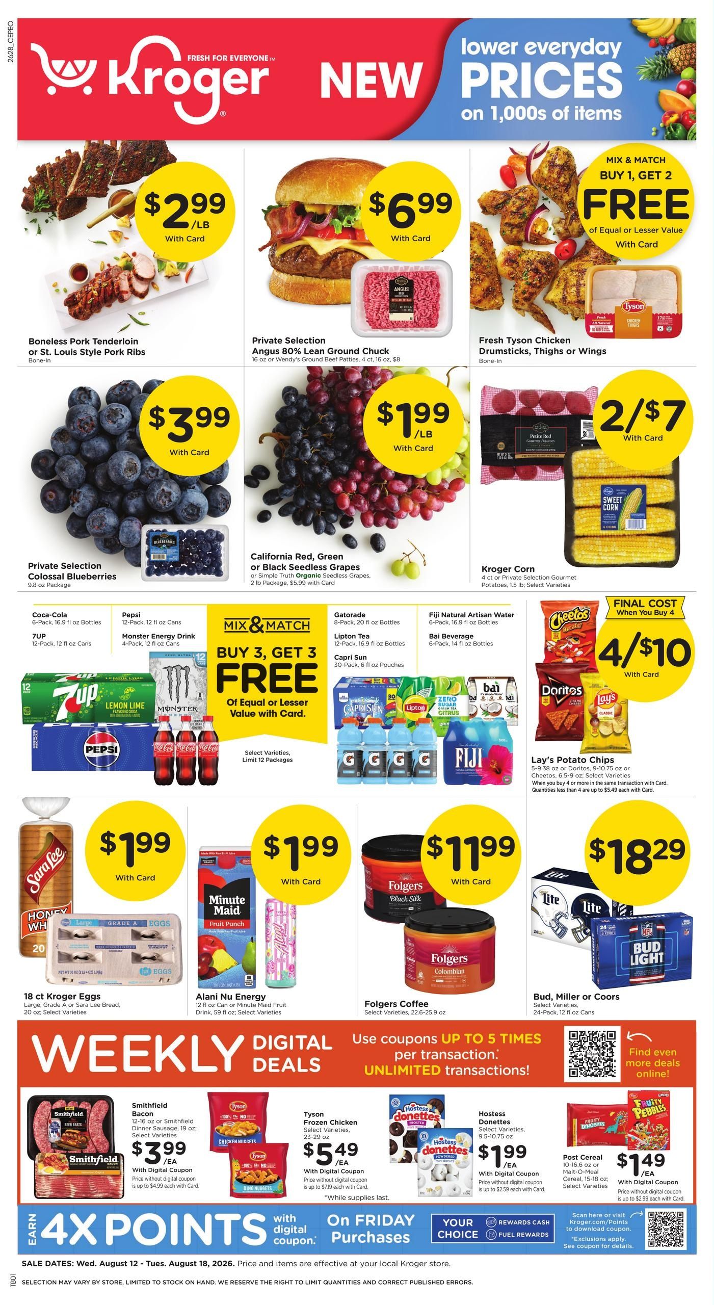 Kroger (Geneseo Area, IL) Weekly Ad August 12 - 18, 2026