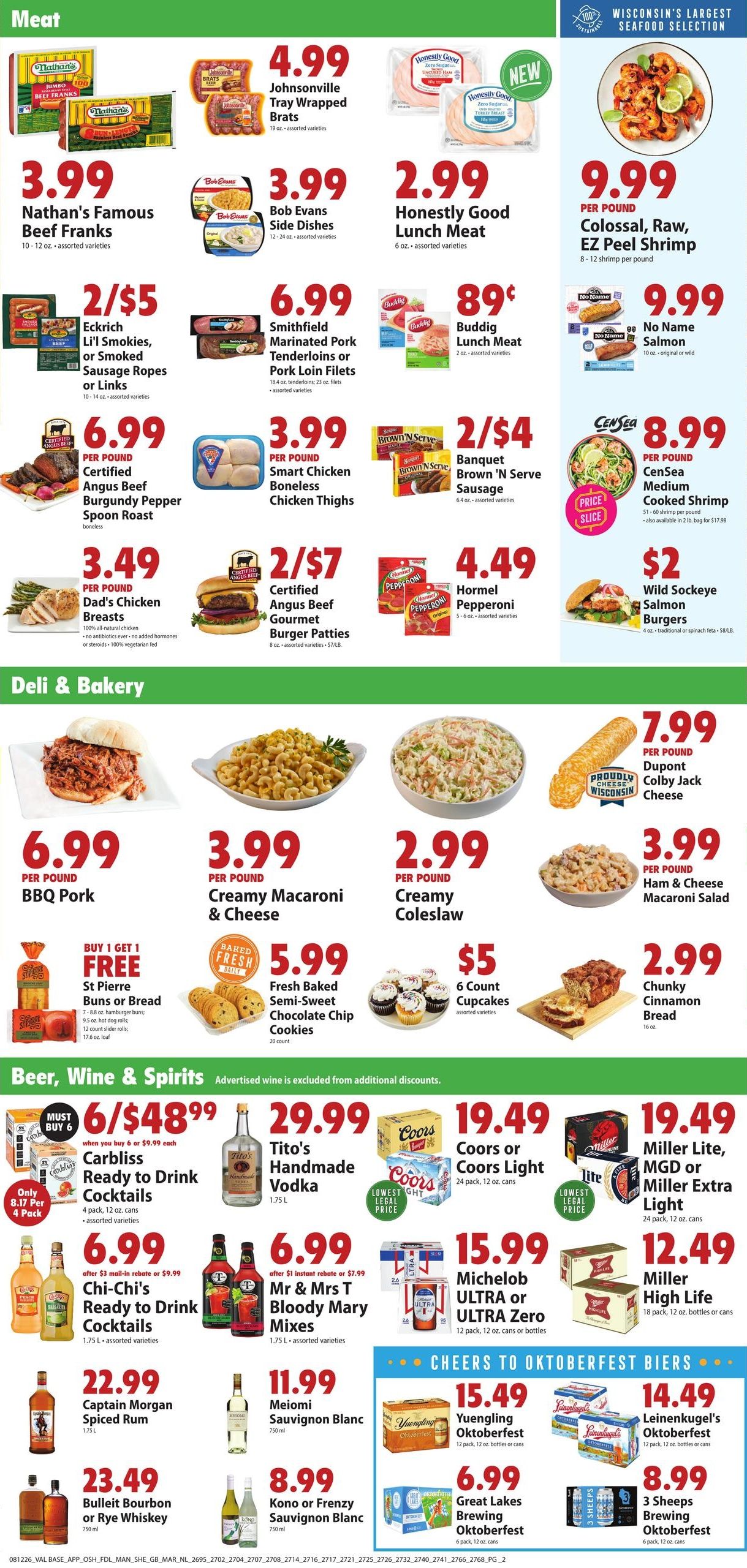 Festival Foods (Green Bay Area, WI) Weekly Ad (organic) Weekly Ad August 12 - 18, 2026