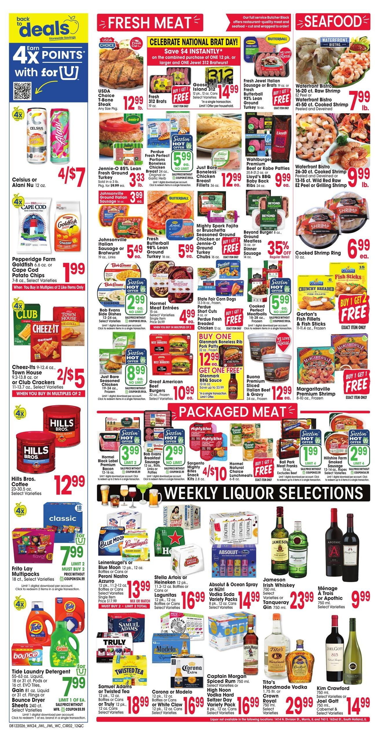 Jewel-Osco (Geneseo–Davenport Area, IA–IL) Weekly Ad August 12 - 18, 2026