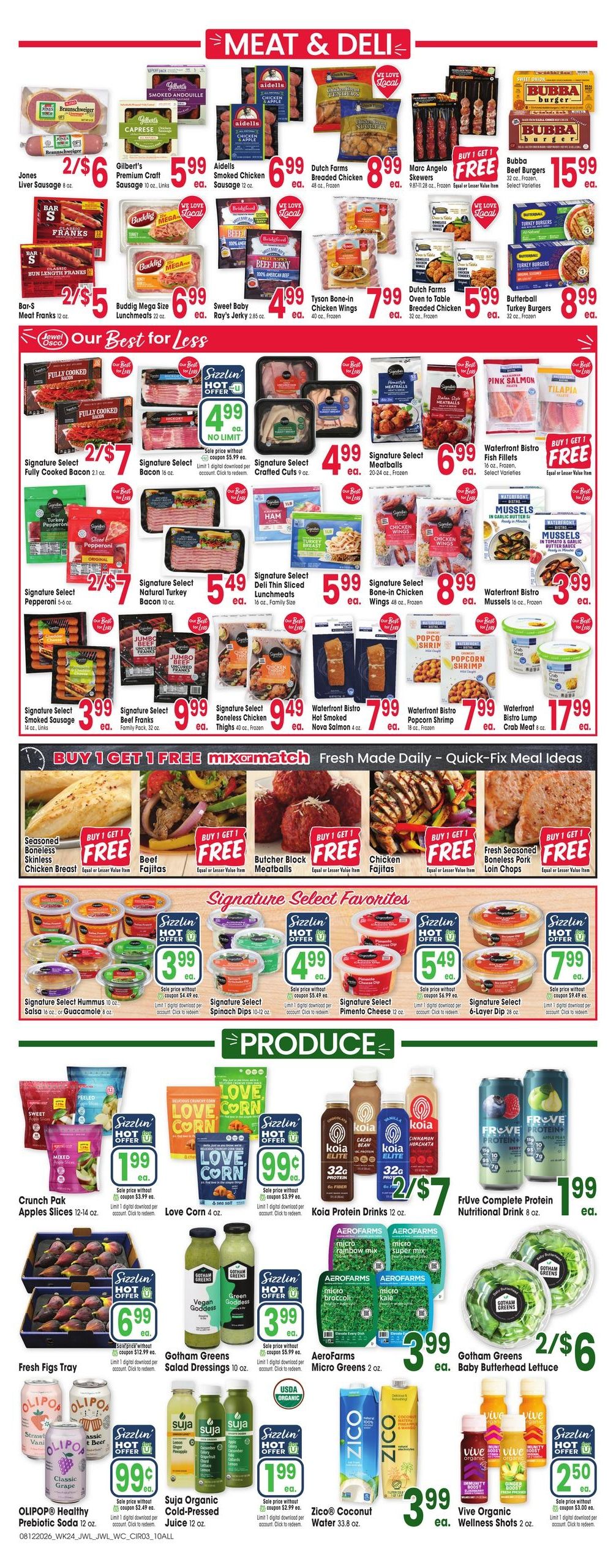 Jewel-Osco (Geneseo–Davenport Area, IA–IL) Weekly Ad August 12 - 18, 2026