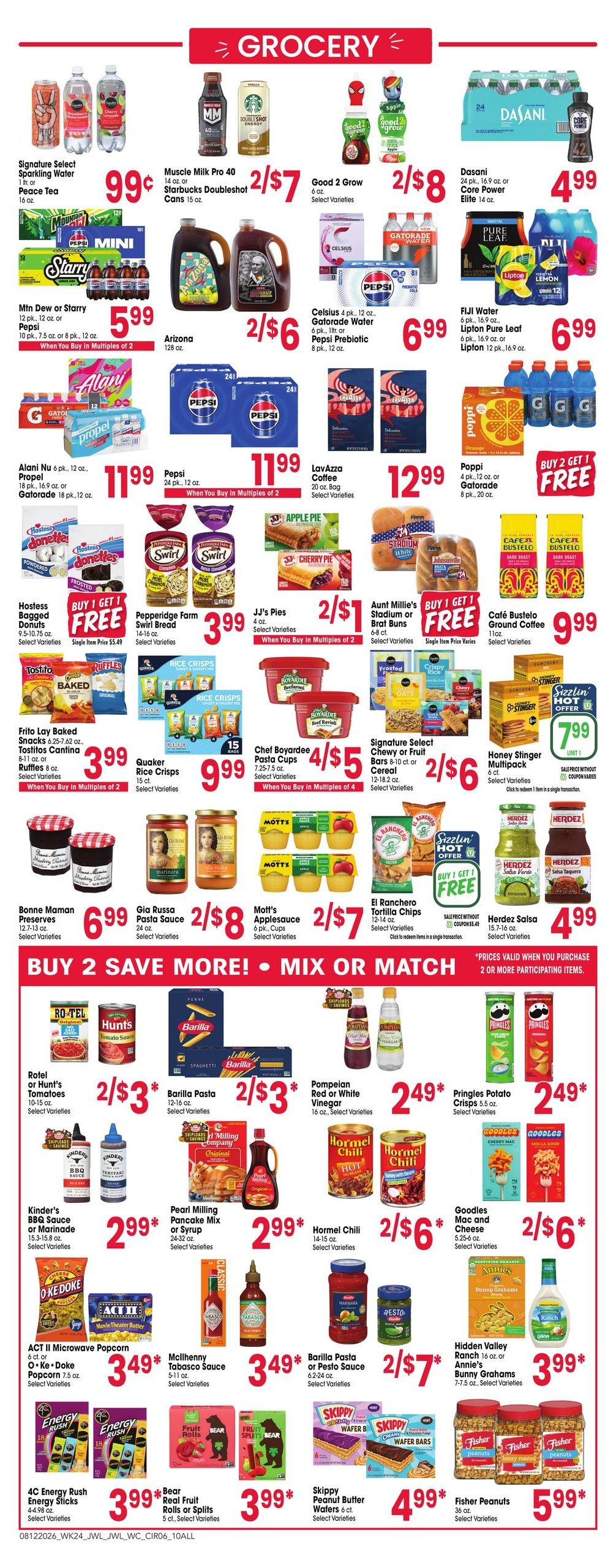Jewel-Osco (Geneseo–Davenport Area, IA–IL) Weekly Ad August 12 - 18, 2026