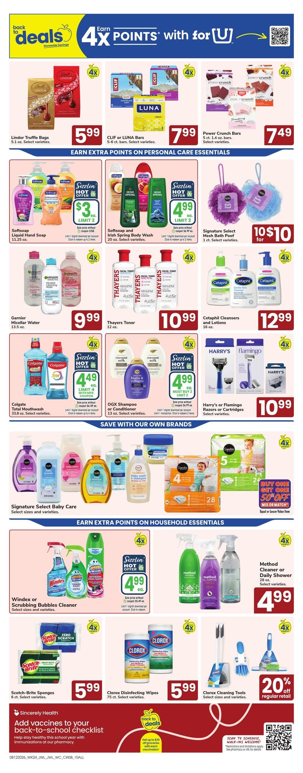 Jewel-Osco (Geneseo–Davenport Area, IA–IL) Weekly Ad August 12 - 18, 2026