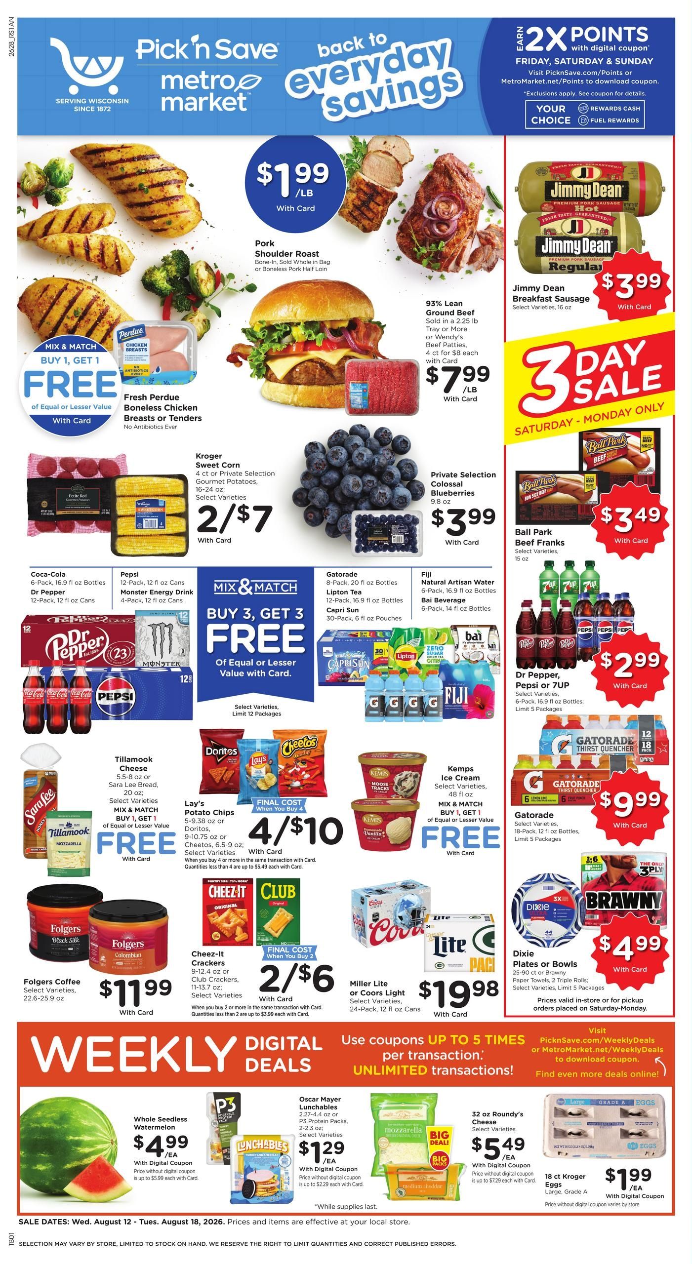 Pick N Save (WI) Weekly Ad August 12 - 18, 2026