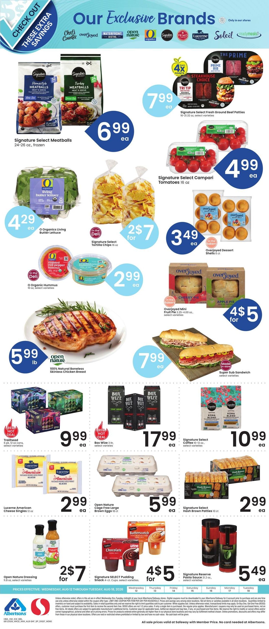 Safeway (Basin Area, MT) Weekly Ad August 12 - 18, 2026