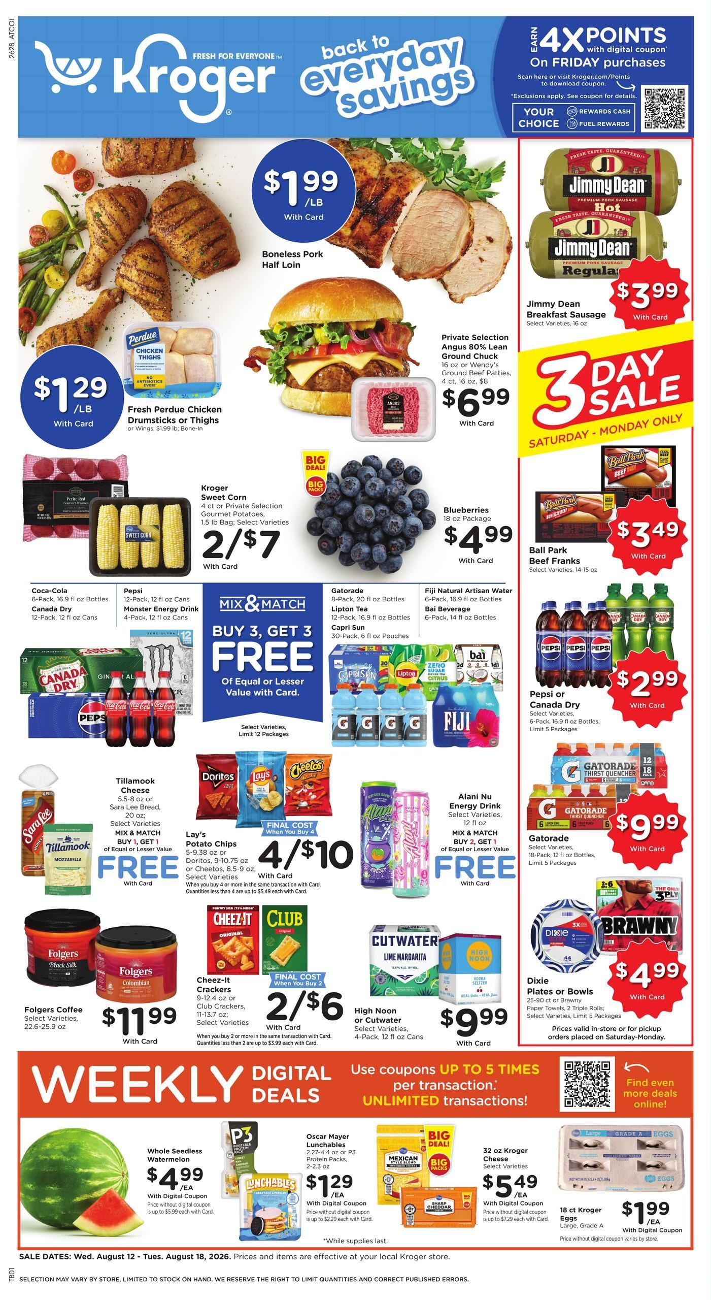 Kroger (Columbia Area, SC) Weekly Ad August 12 - 18, 2026