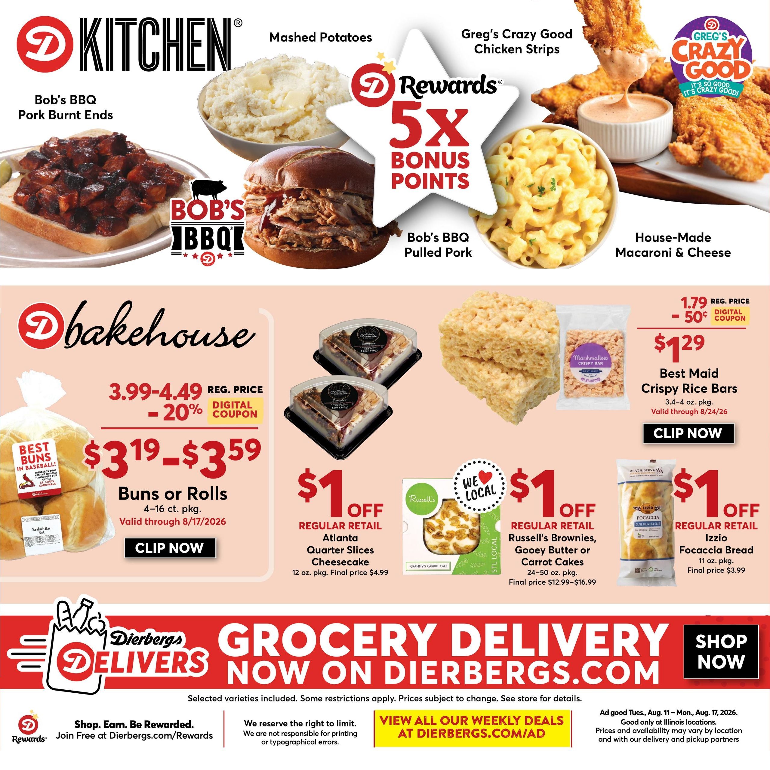 Dierbergs (East Saint Louis–Glen Carbon Area, IL) Weekly Ad August 11 - 17, 2026