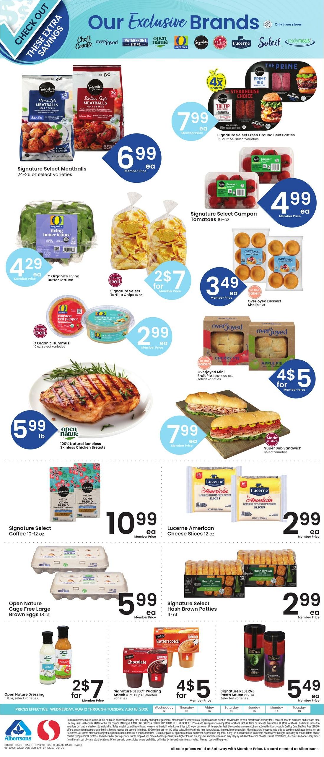 Safeway (Wheatland Area, WY) Weekly Ad August 12 - 18, 2026