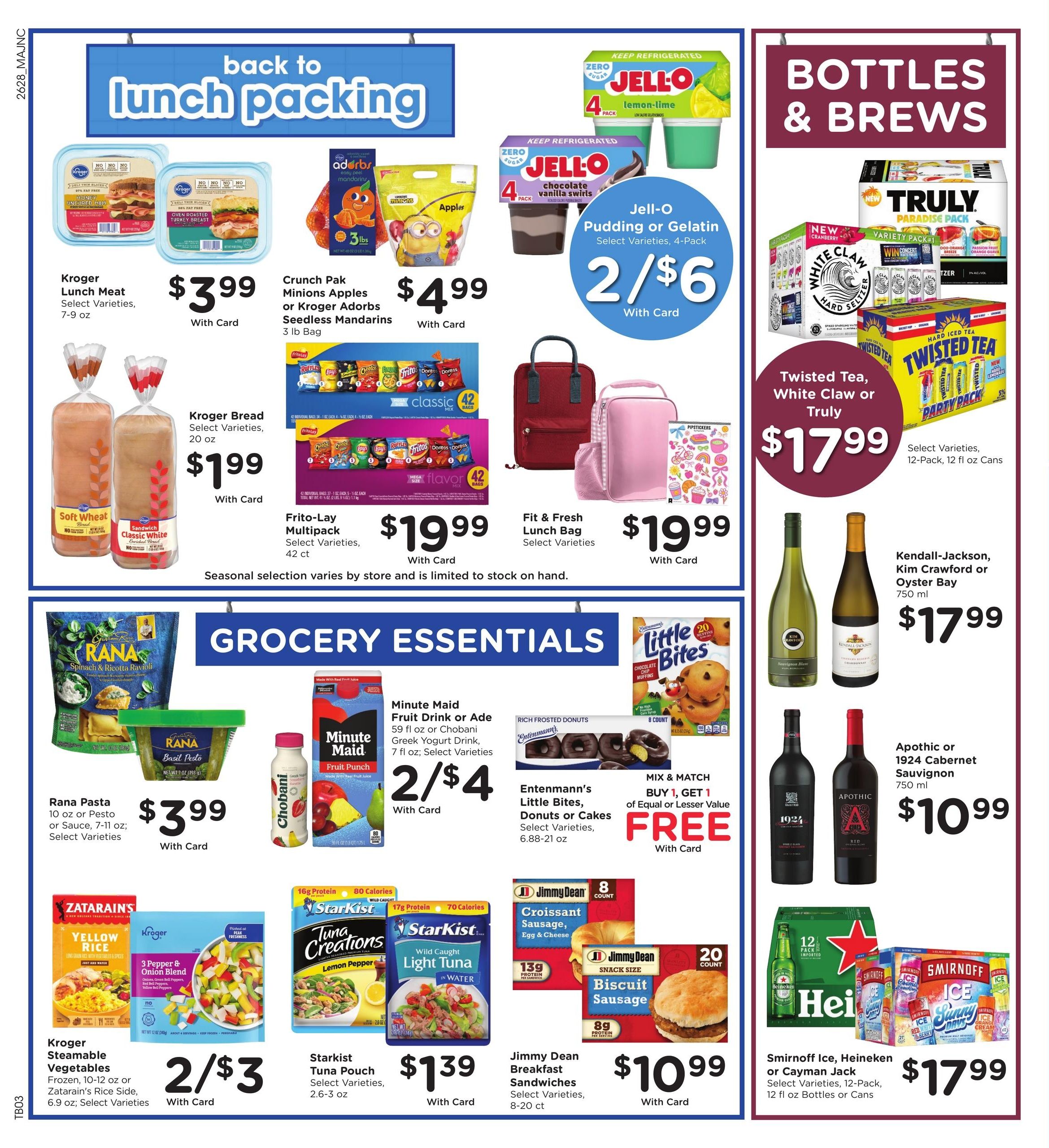 Kroger (Johnson City–Milligan Area, TN) Weekly Ad August 12 - 18, 2026