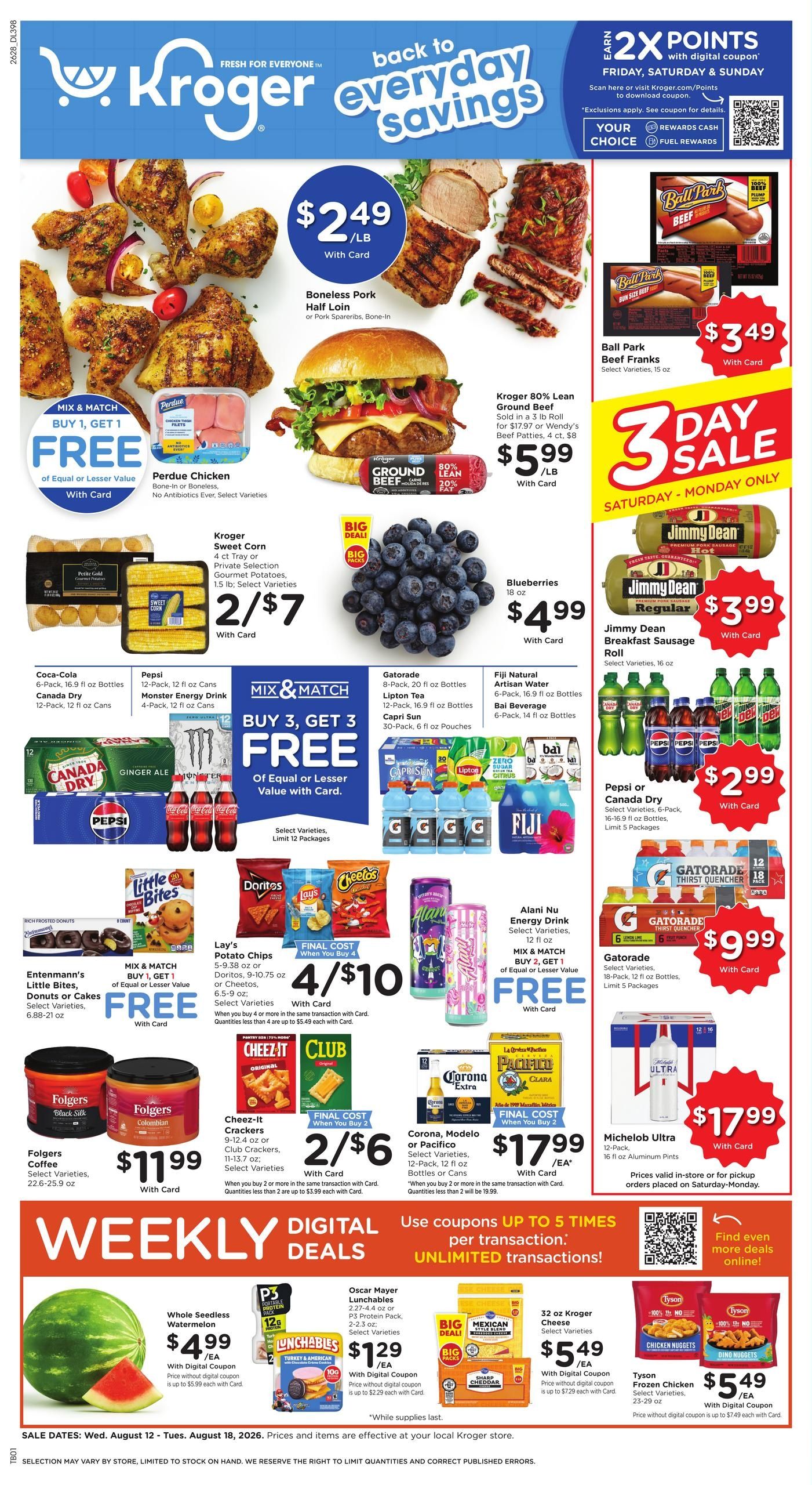 Kroger (Jackson–Martin Area, TN) Weekly Ad August 12 - 18, 2026