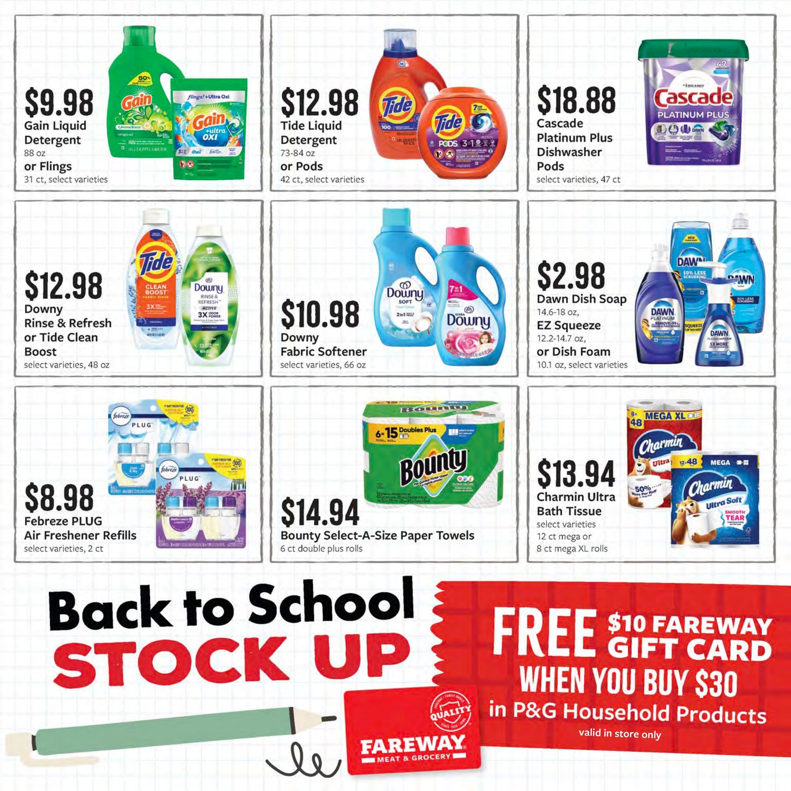 Fareway (Cedar Falls Area, IA) Weekly Ad August 10 - 15, 2026