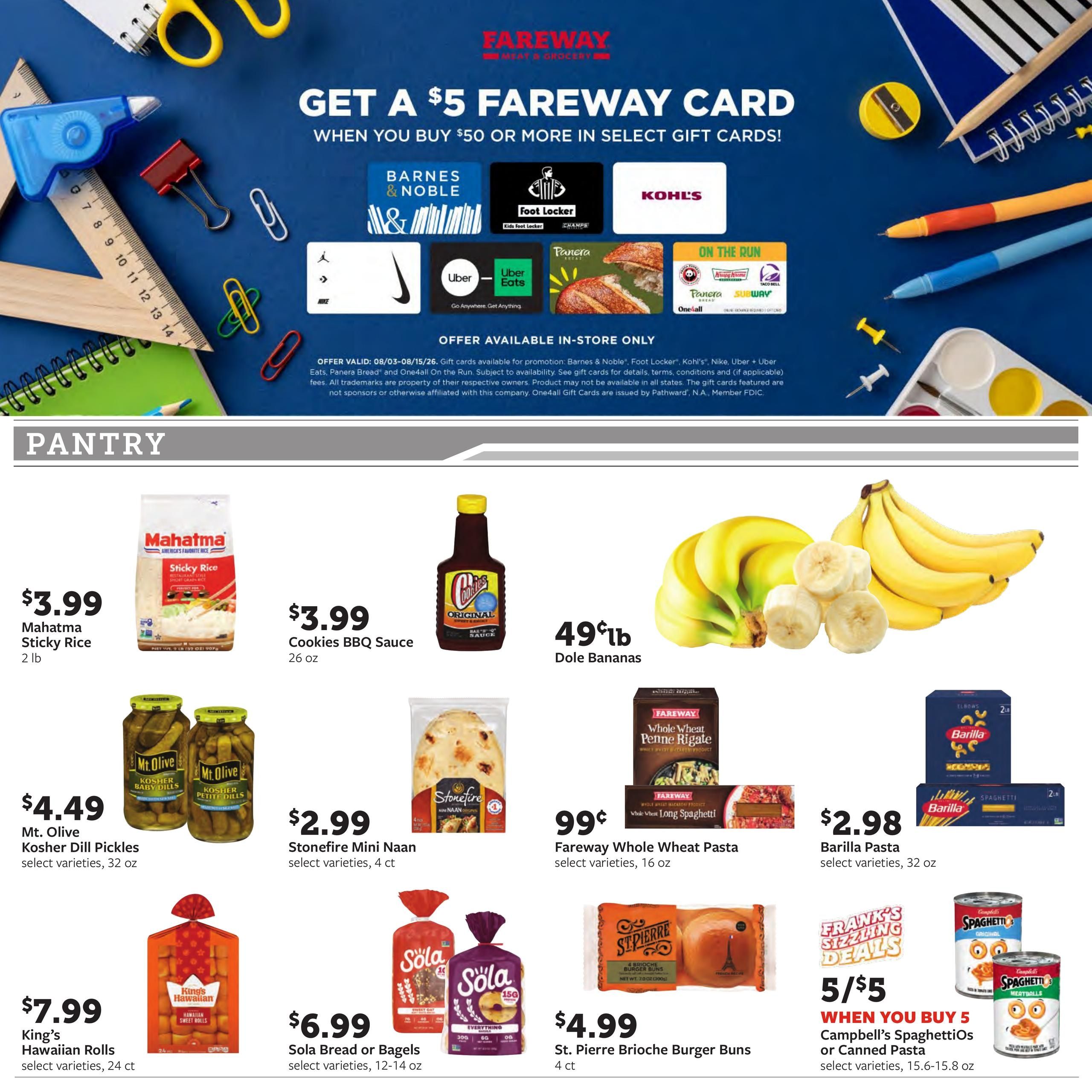 Fareway (Cedar Falls Area, IA) Weekly Ad August 10 - 15, 2026