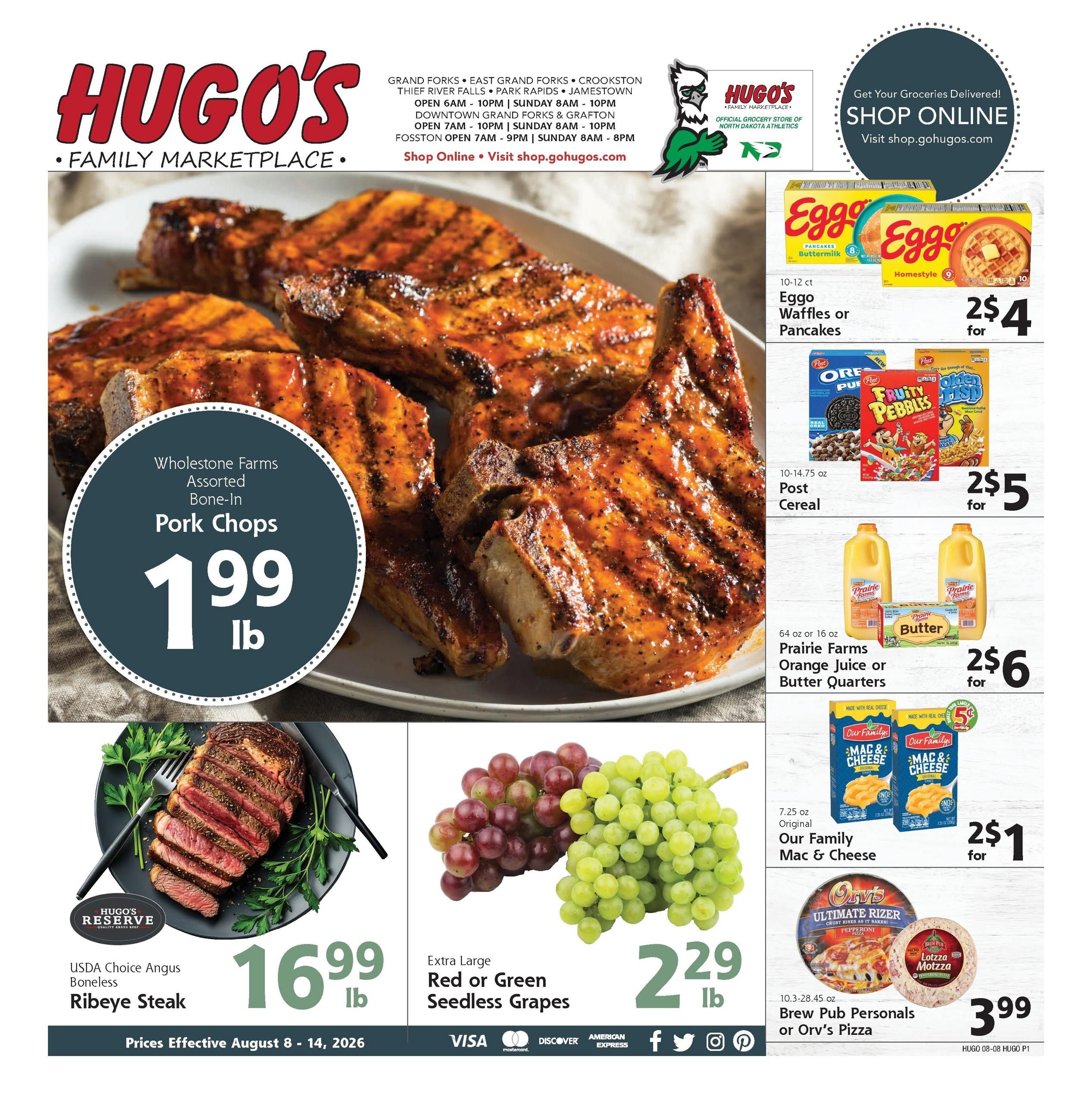 Hugo's Weekly Ad August 8 - 14, 2026