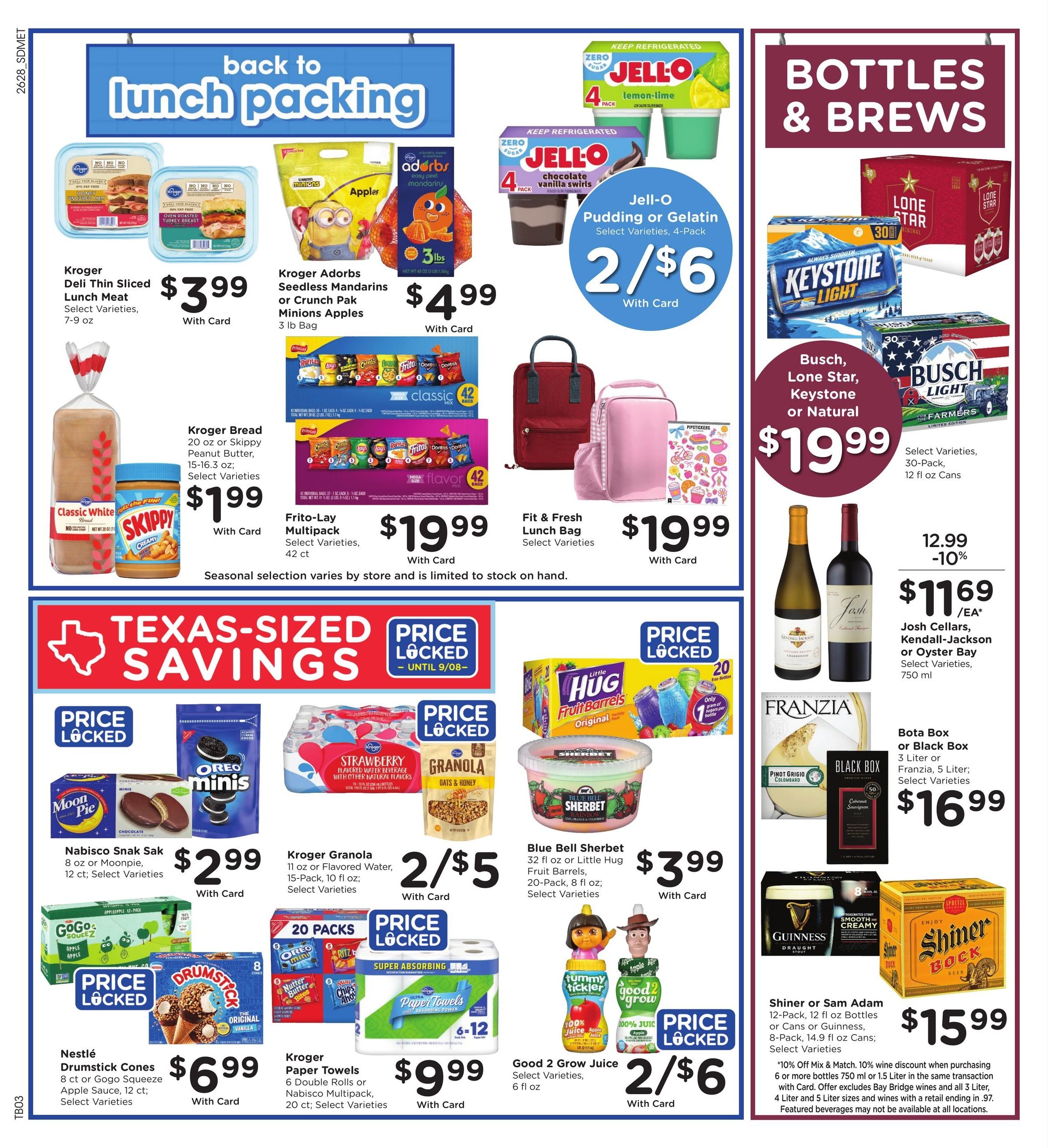 Kroger (TX) Weekly Ad August 12 - 18, 2026