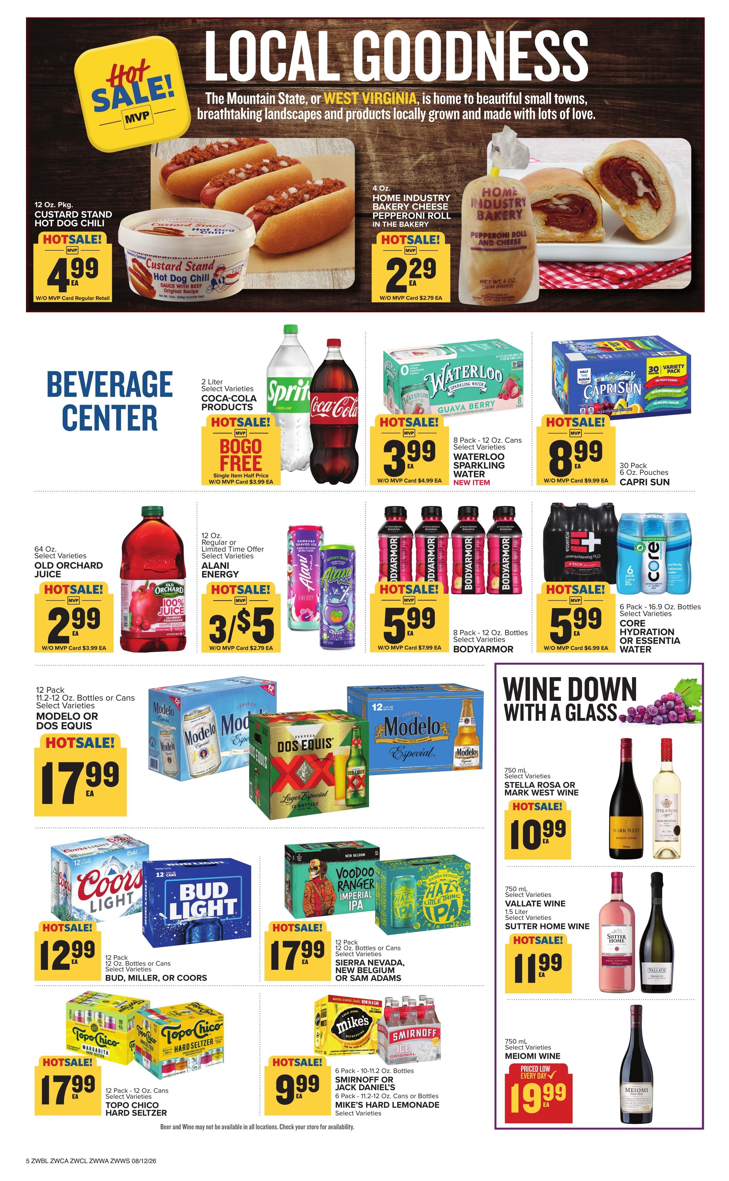 Food Lion (Sutton–Lewisburg Area, WV) Weekly Ad August 12 - 18, 2026