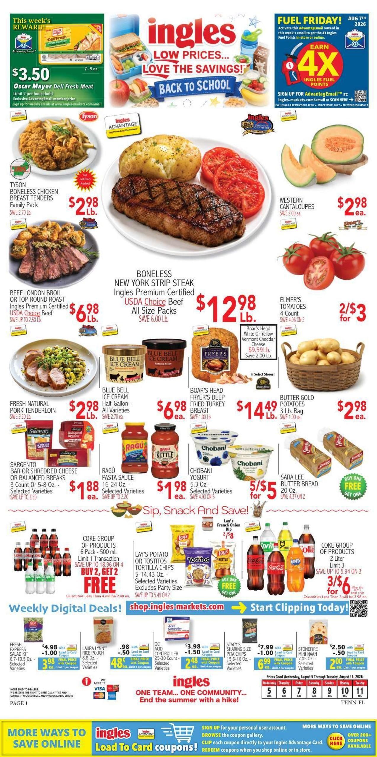 Ingles Markets Weekly Ad August 5 - 11, 2026