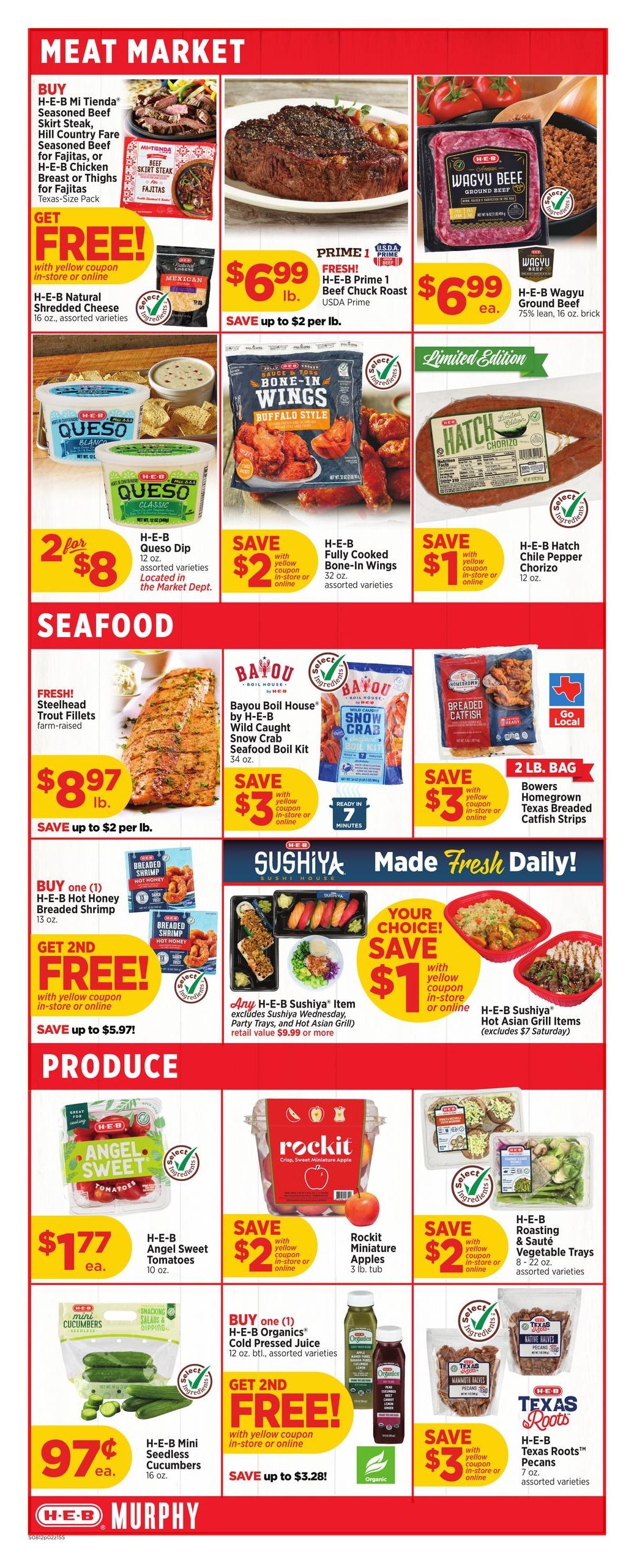 H-E-B (Garland Area, TX) Weekly Ad August 12 - 18, 2026