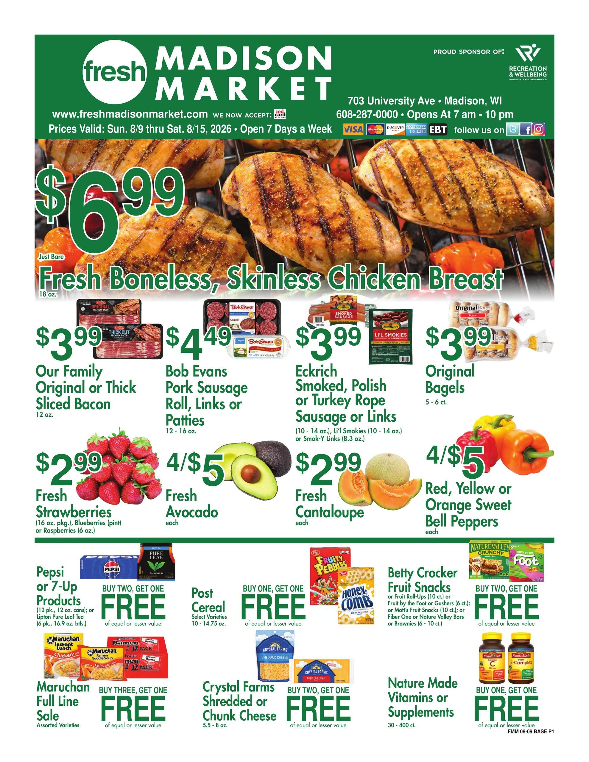 Fresh Madison Market Direct Weekly Weekly Ad August 9 - 15, 2026