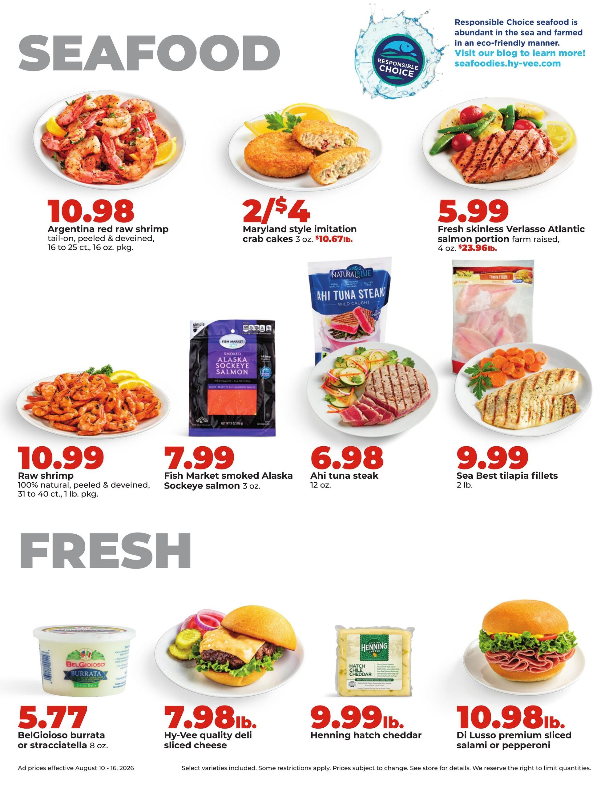 Hy-Vee (Madison Area, WI) Weekly Ad August 10 - 16, 2026