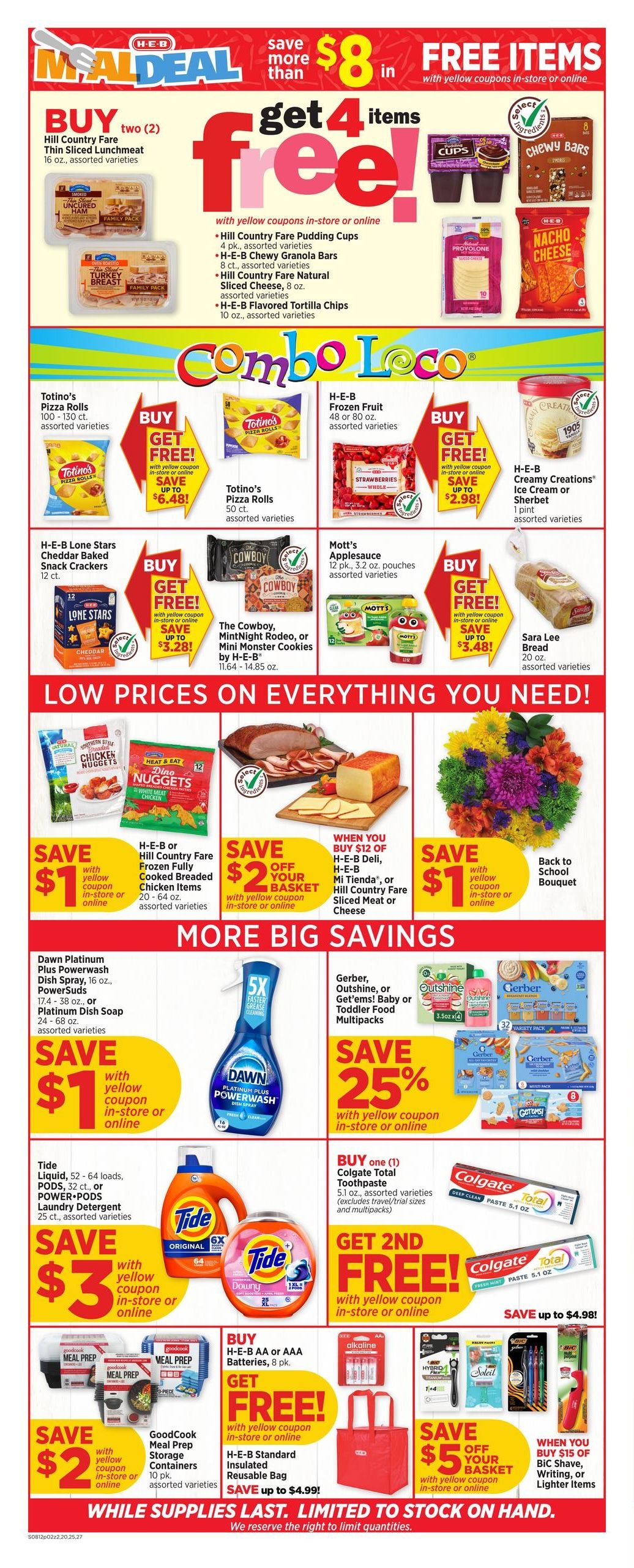 H-E-B (Del Rio Area, TX) Weekly Ad August 12 - 18, 2026
