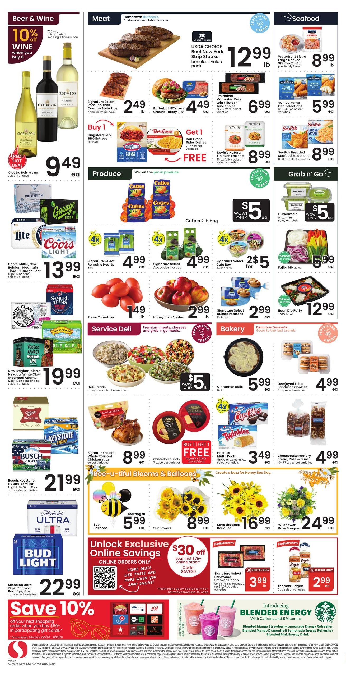 Safeway (Montrose–Grand Junction Area, CO) Weekly Ad August 12 - 18, 2026
