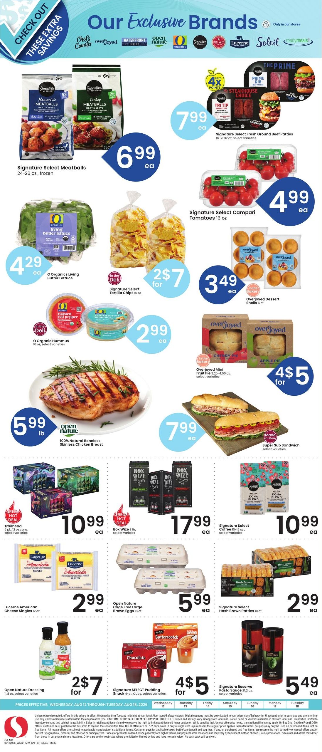 Safeway (Montrose–Grand Junction Area, CO) Weekly Ad August 12 - 18, 2026
