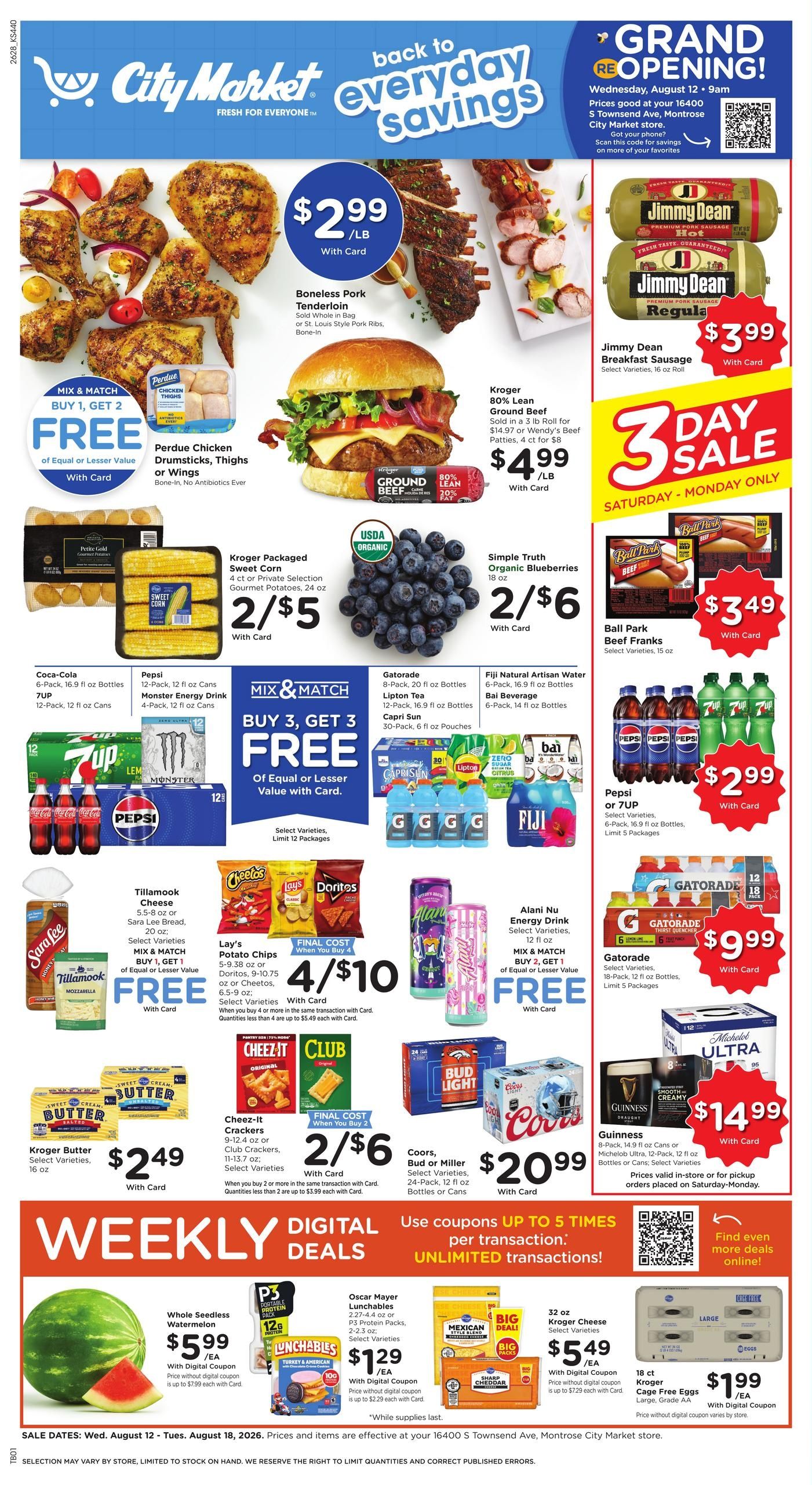 City Market (Montrose Area, CO) Weekly Ad August 12 - 18, 2026