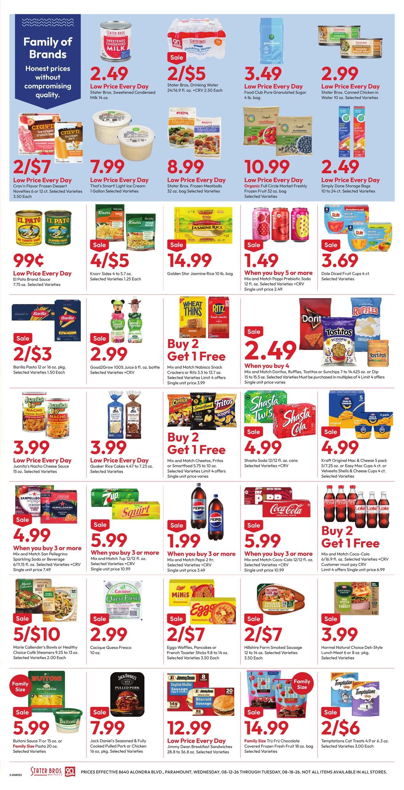 Stater Bros. Markets (Torrance–Inglewood Area, CA) Weekly Ad August 12 - 18, 2026