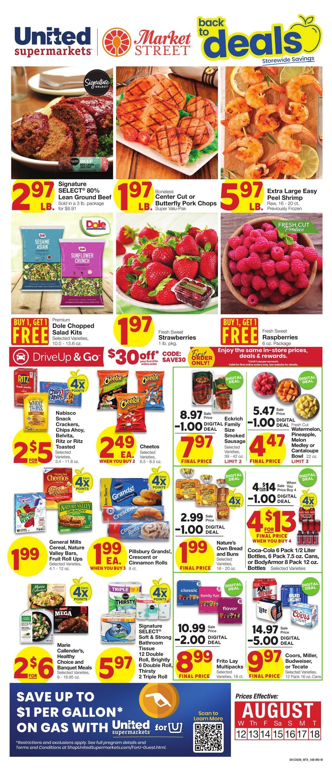 Market Street (Abilene Area, TX) Weekly Ad August 12 - 18, 2026