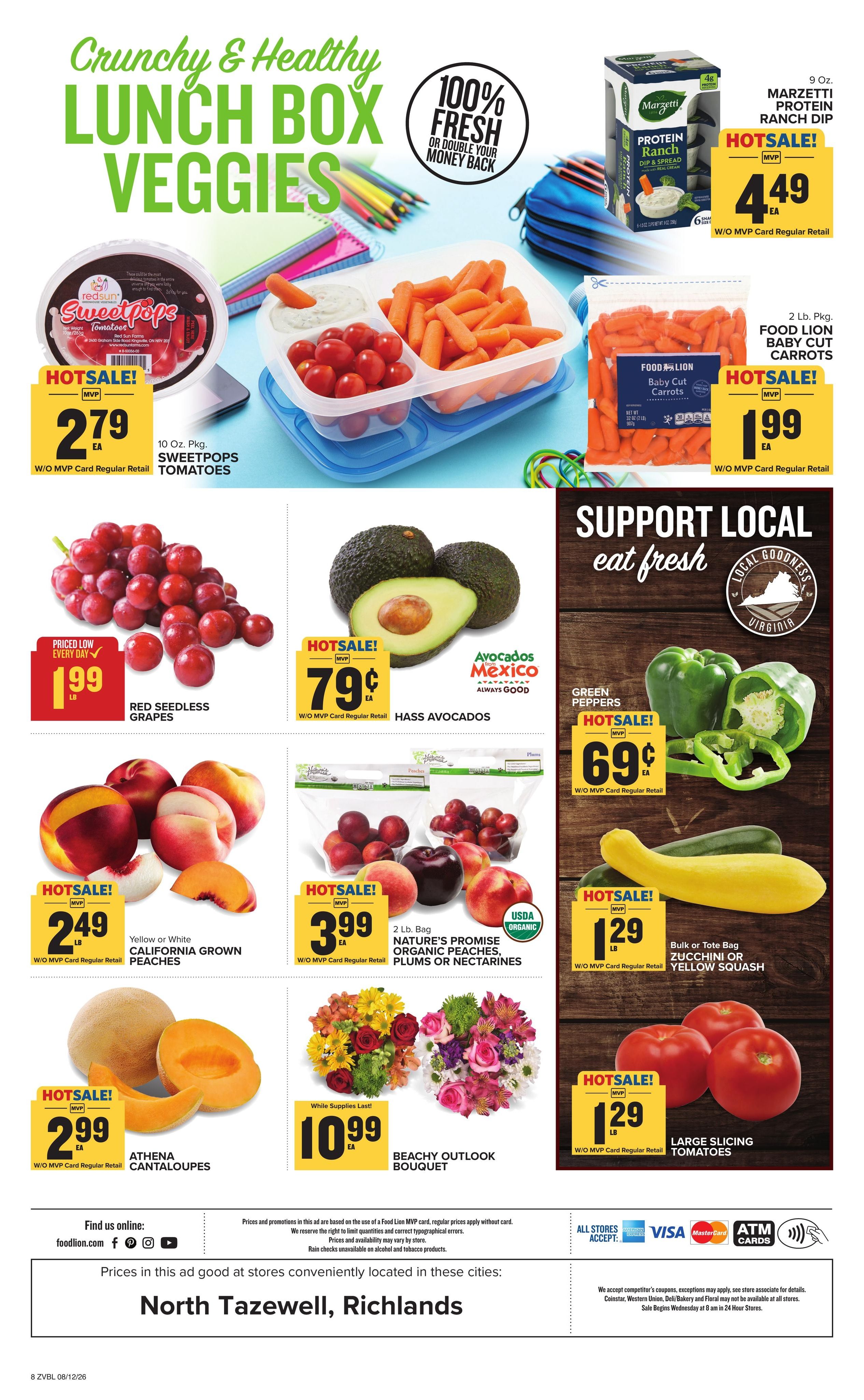 Food Lion (Welch Area, WV) Weekly Ad August 12 - 18, 2026