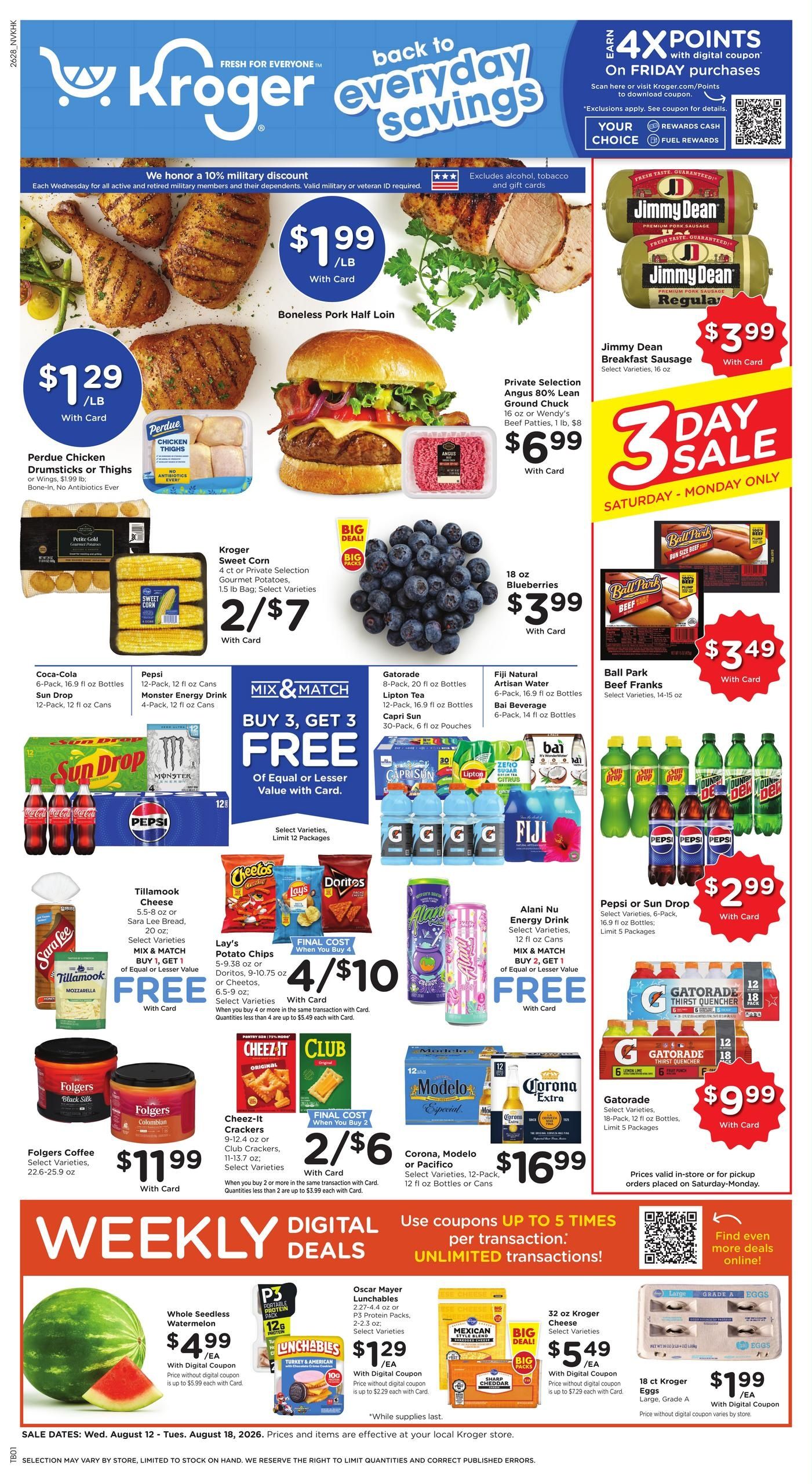 Kroger (Hopkinsville Area, KY) Weekly Ad August 12 - 18, 2026