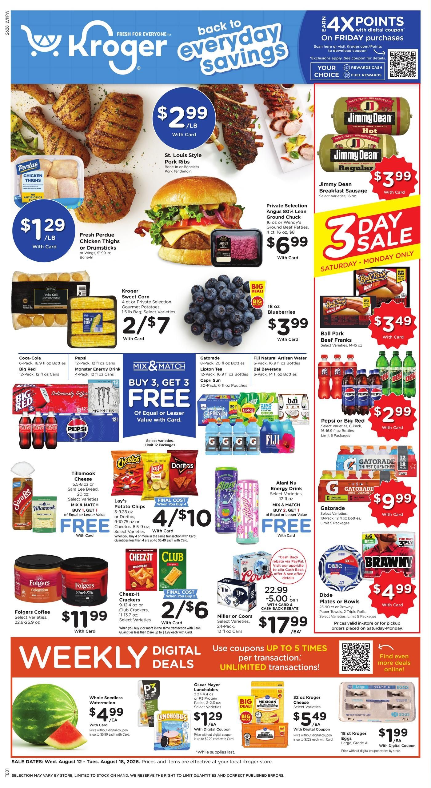 Kroger (Hopkinsville Area, KY) Weekly Ad August 12 - 18, 2026