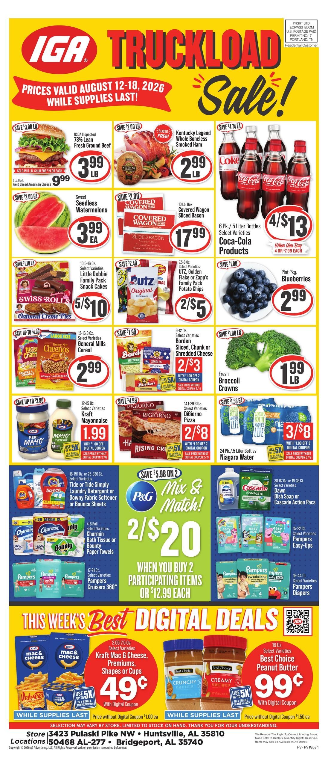 IGA (Huntsville Area, AL) Weekly Ad August 12 - 18, 2026