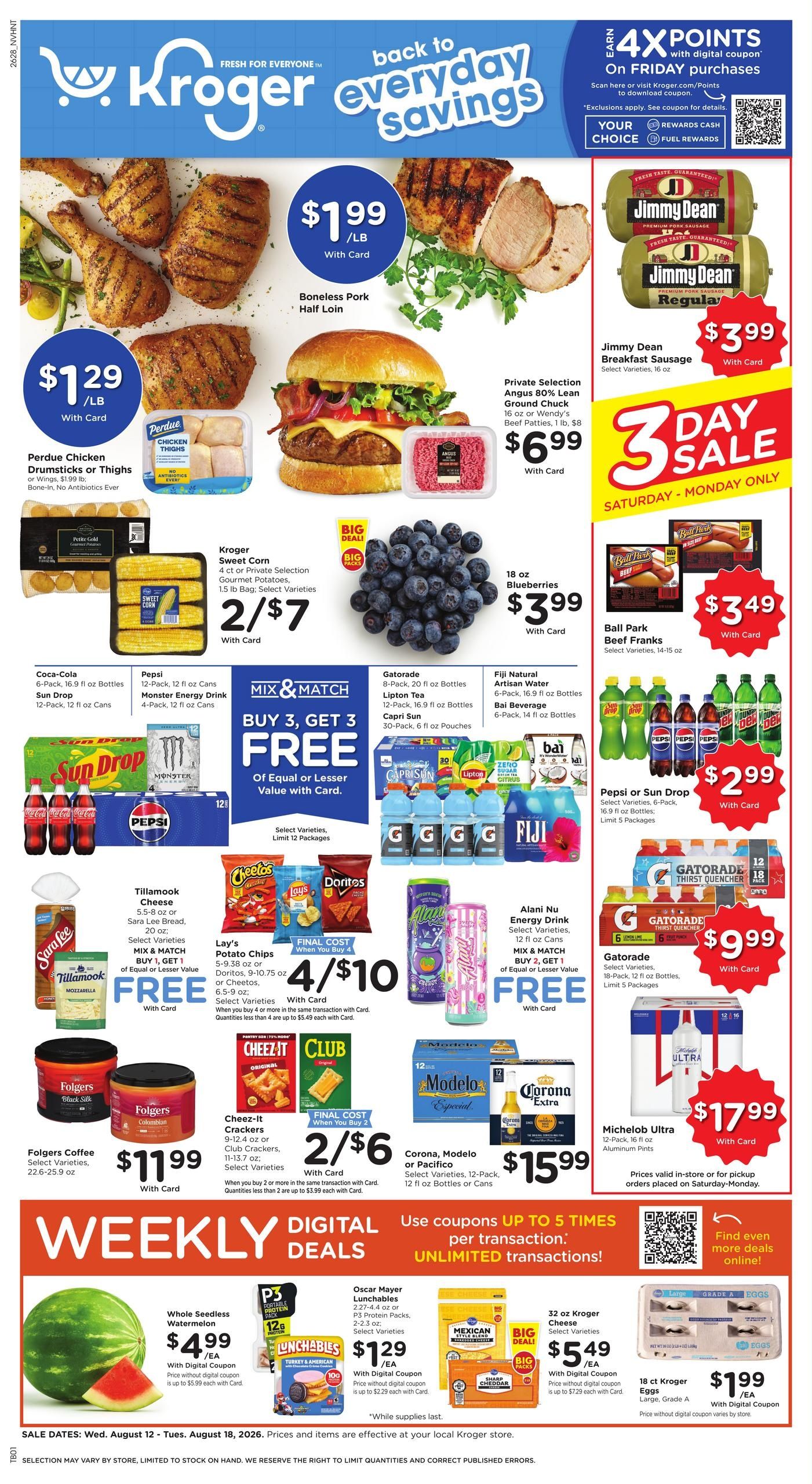 Kroger (Huntsville Area, AL) Weekly Ad August 12 - 18, 2026