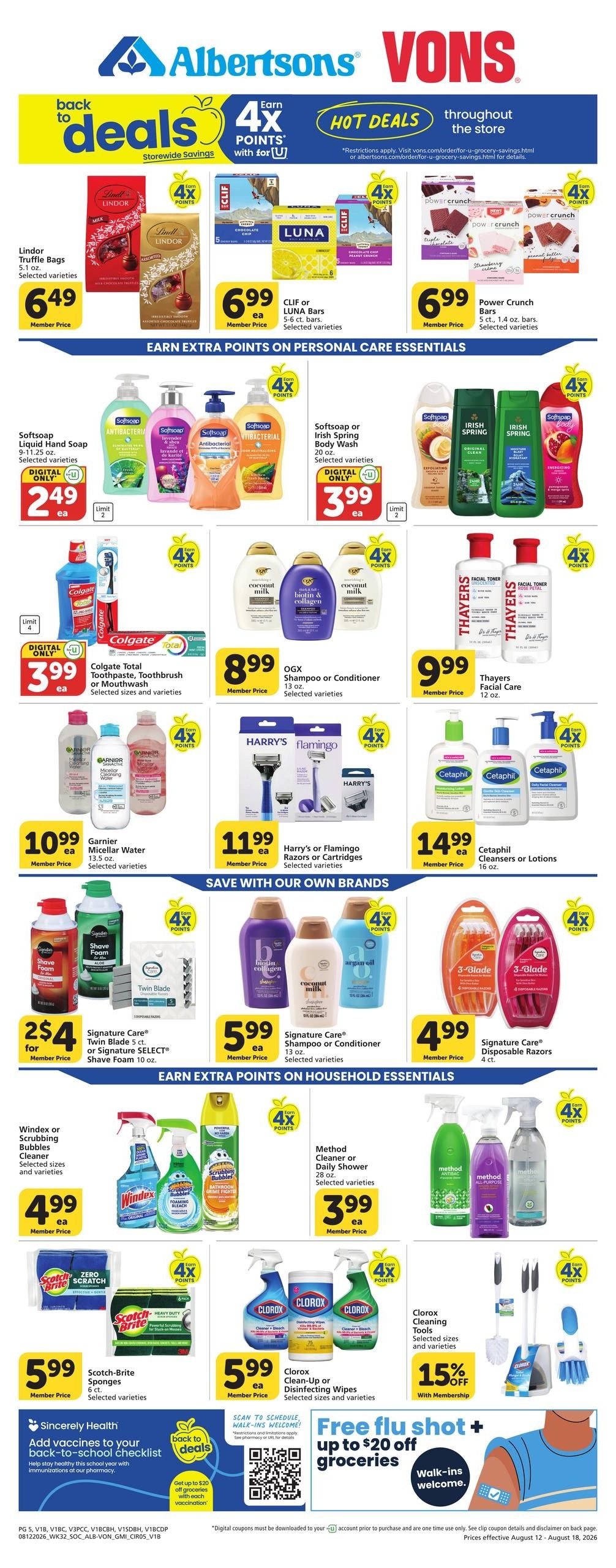 Albertsons (Moreno Valley Area, CA) Weekly Ad August 12 - 18, 2026