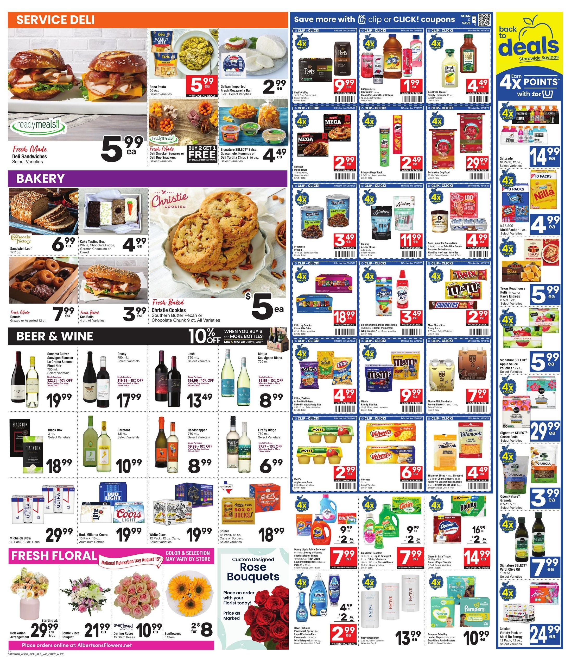 Albertsons (Texarkana Area, TX) Weekly Ad August 12 - 18, 2026