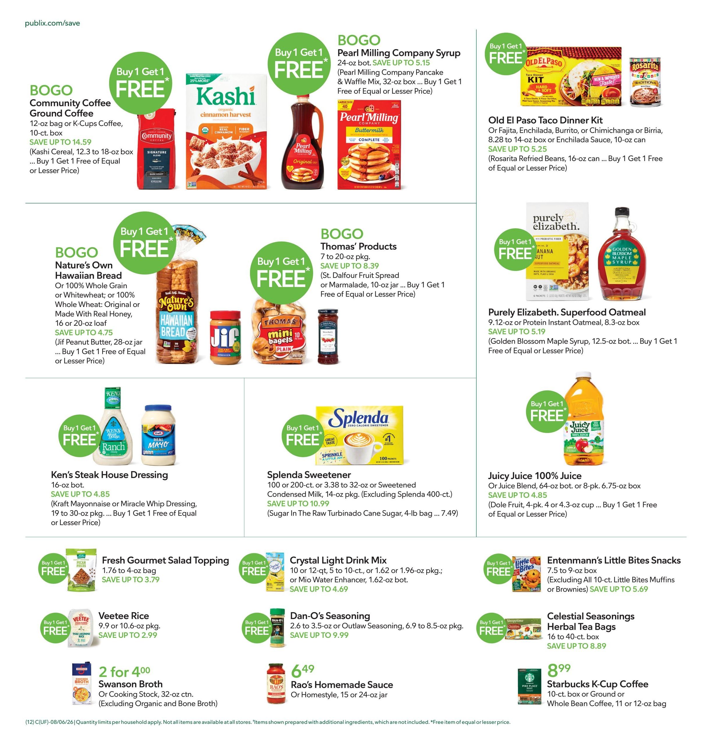Publix (Seymour–Strawberry Plains Area, TN) Weekly Ad August 5 - 11, 2026