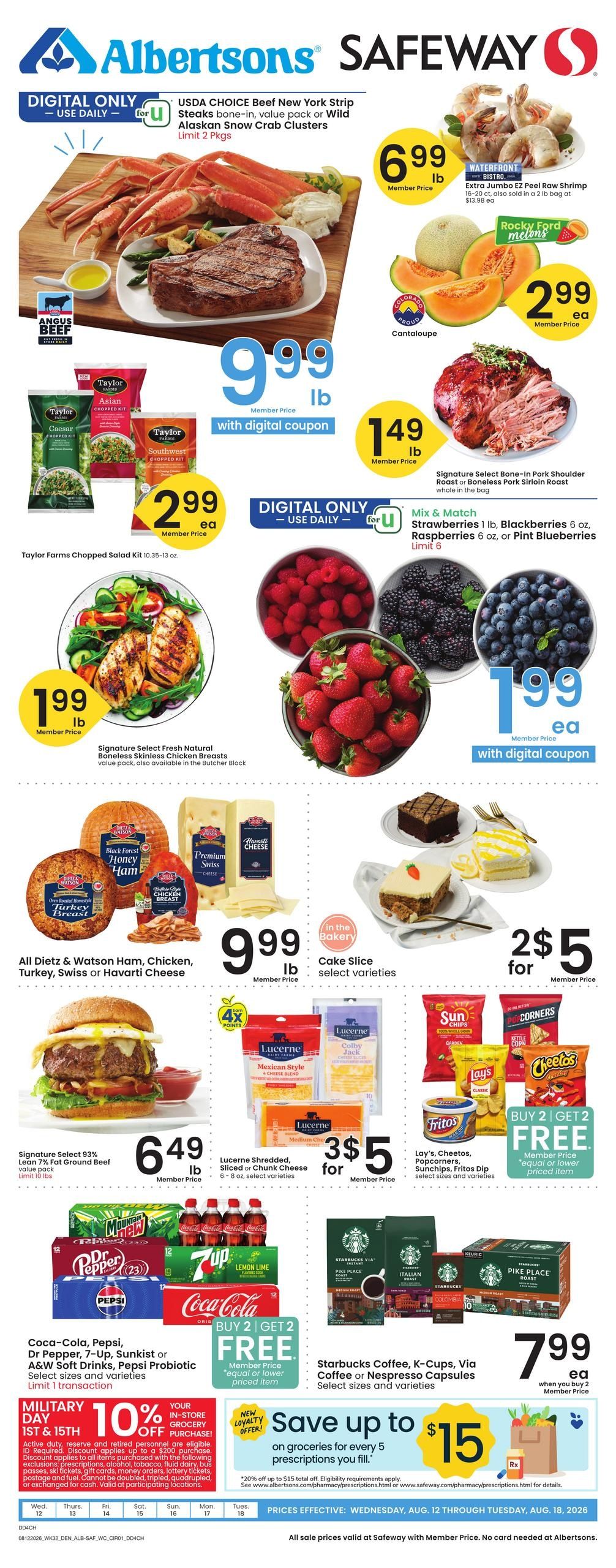 Safeway (Cheyenne Area, WY) Weekly Ad August 12 - 18, 2026