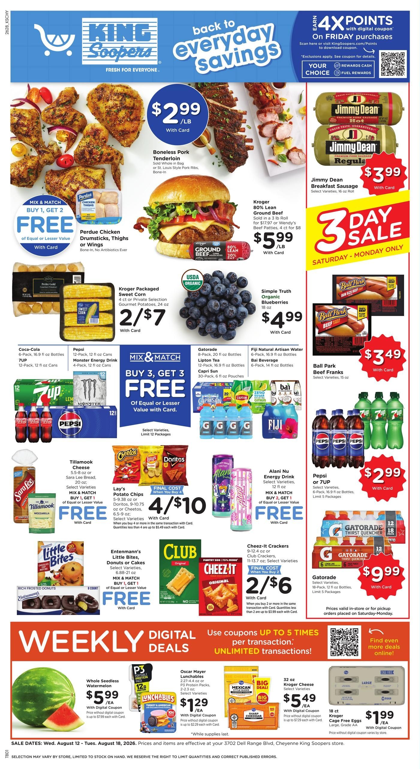 King Soopers (Cheyenne Area, WY) Weekly Ad August 12 - 18, 2026