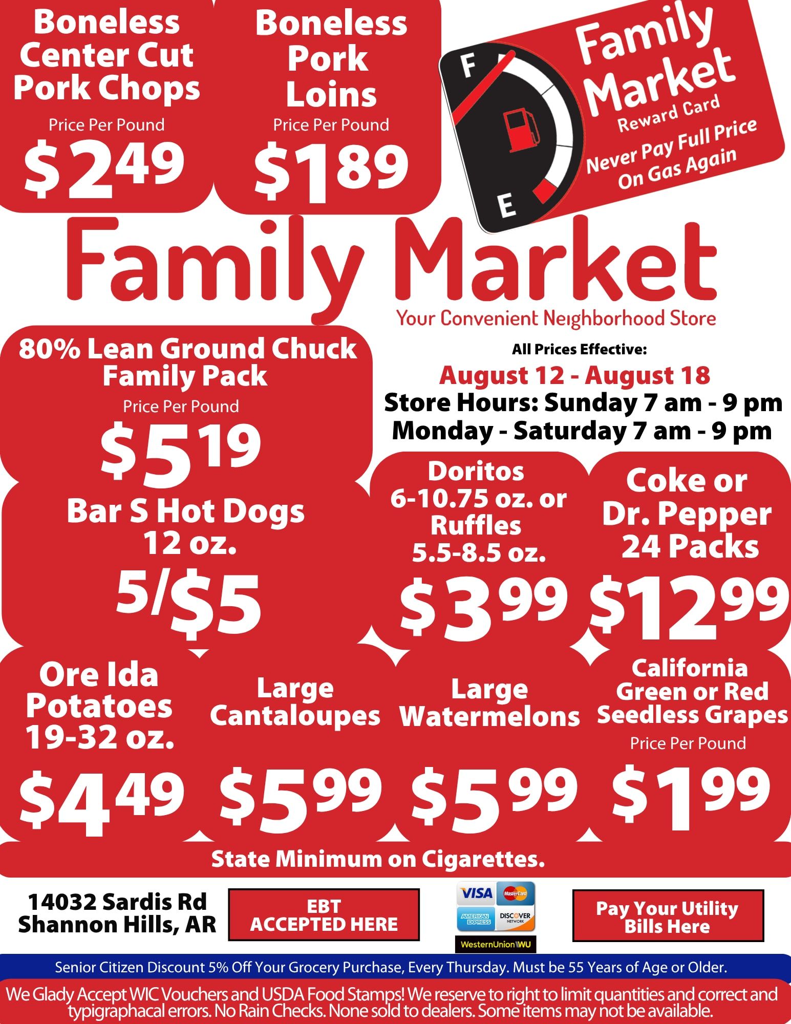 Family Market (Mabelvale, AR) Weekly Ad August 12 - 18, 2026