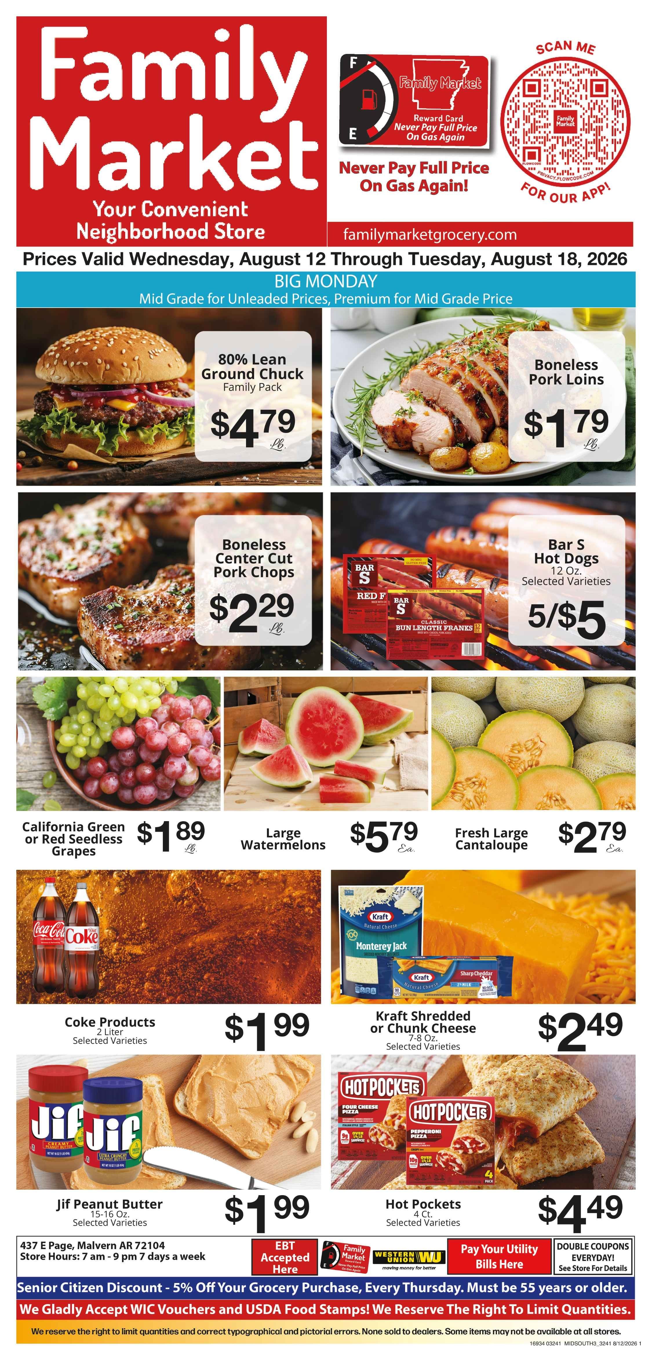 Family Market (Malvern, AR) Weekly Ad August 12 - 18, 2026