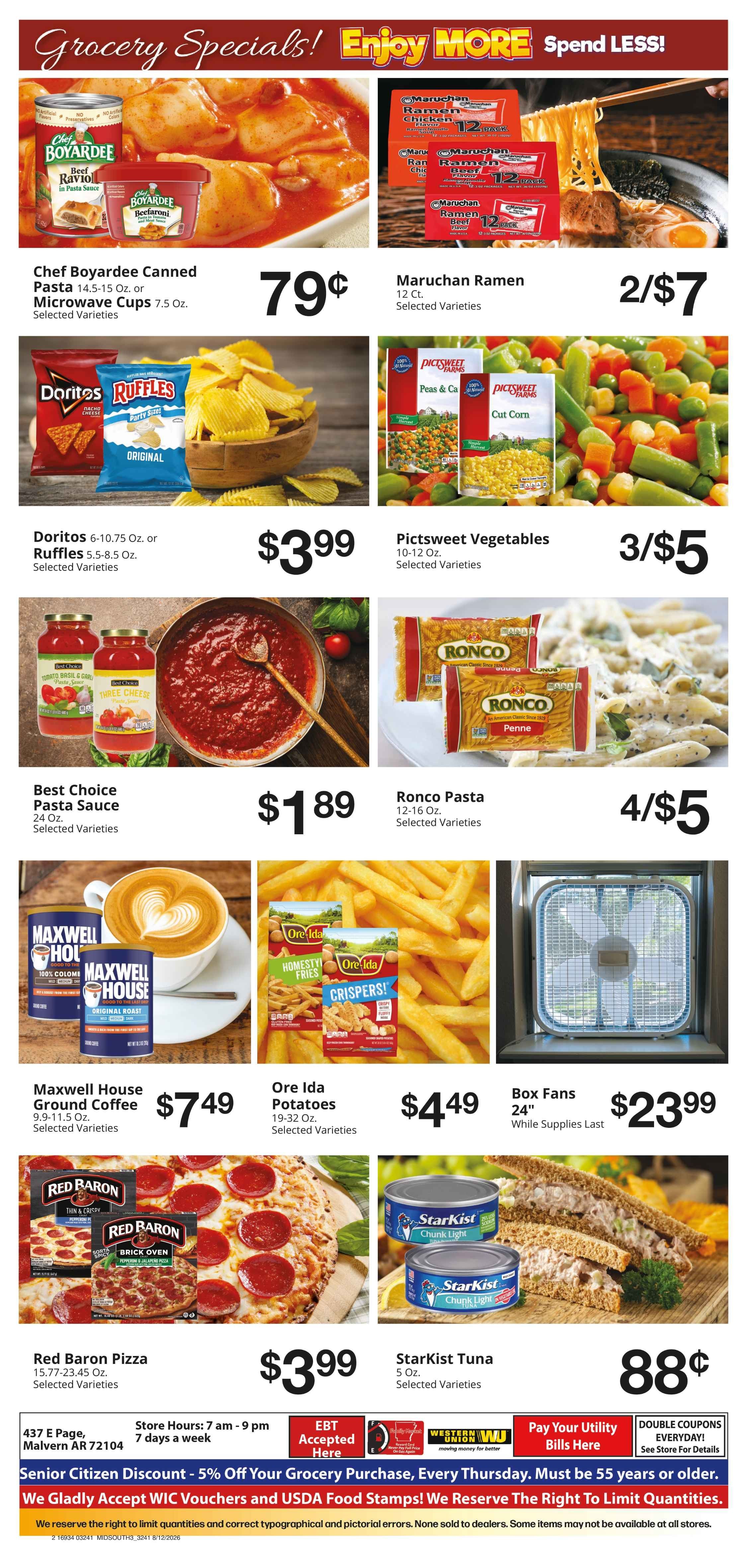 Family Market (Malvern, AR) Weekly Ad August 12 - 18, 2026