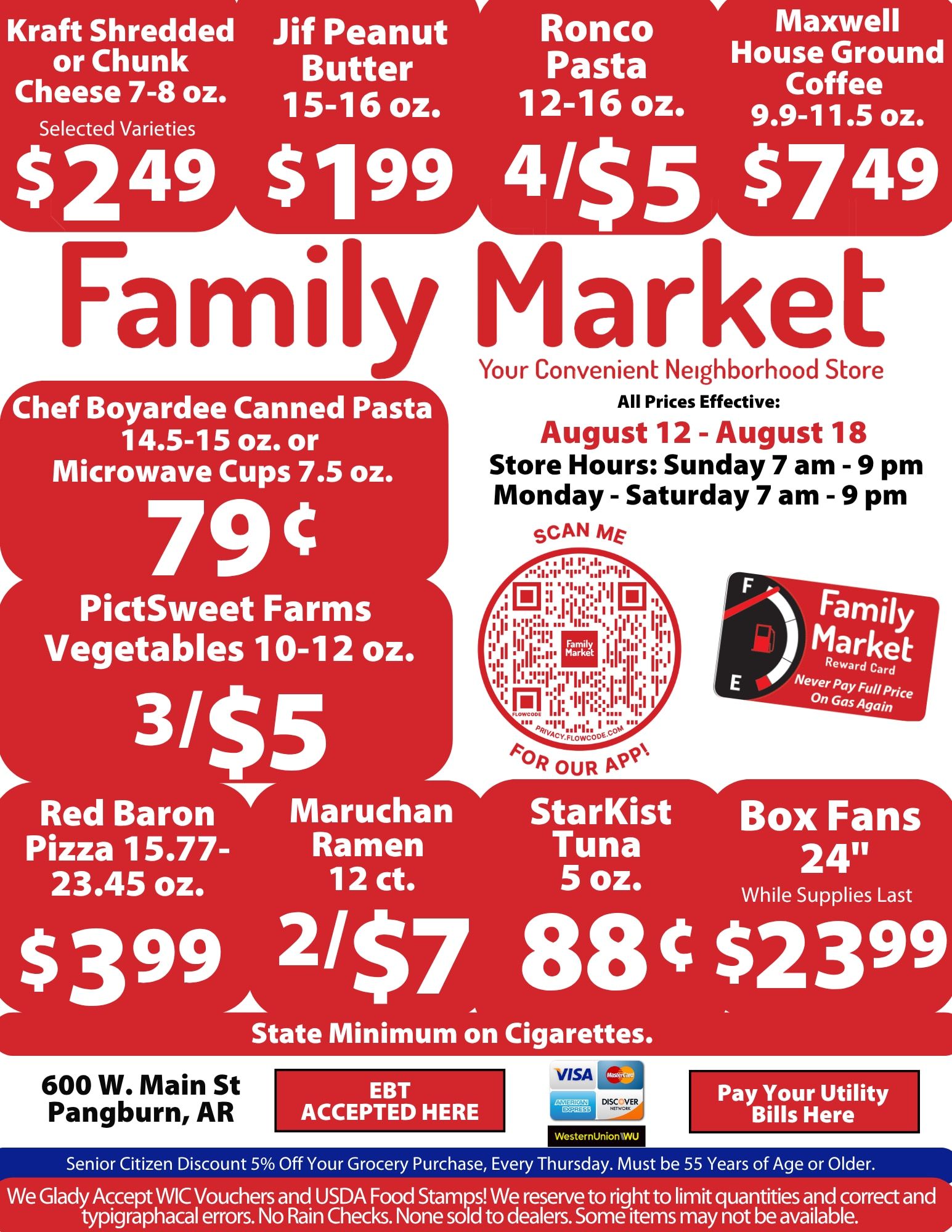 Family Market (Pangburn, AR) Weekly Ad August 12 - 18, 2026