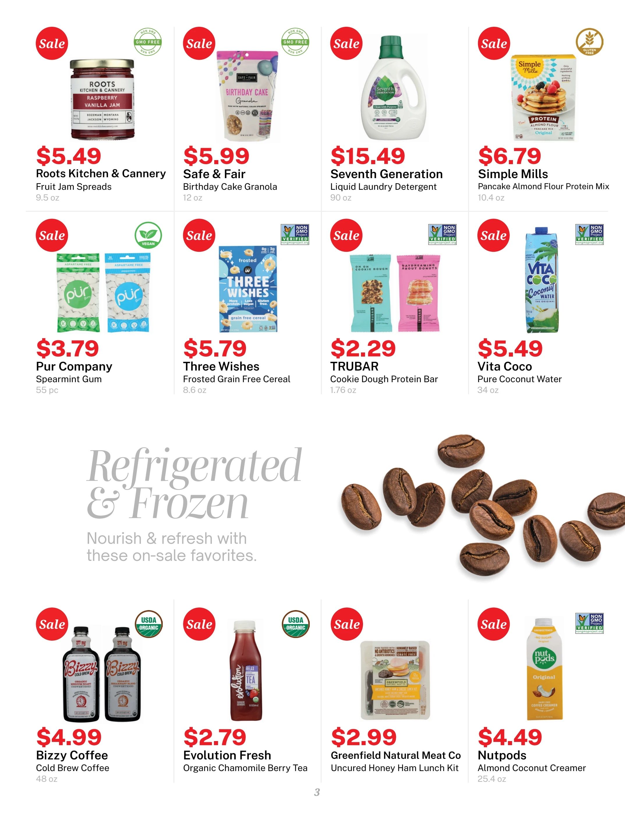 Green's Natural Foods August Sales Newsletter Weekly Ad August 1 - 31, 2026
