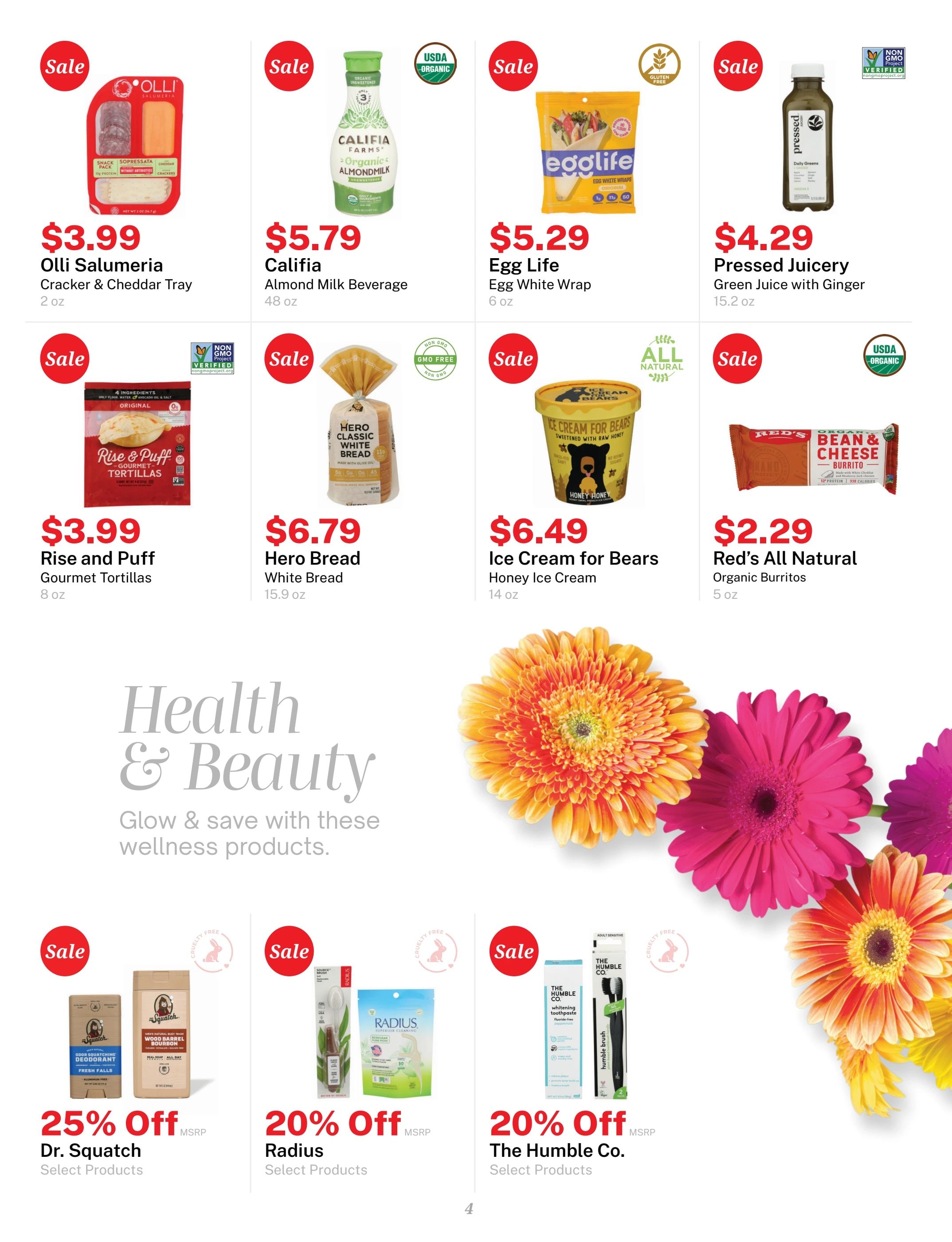Green's Natural Foods August Sales Newsletter Weekly Ad August 1 - 31, 2026