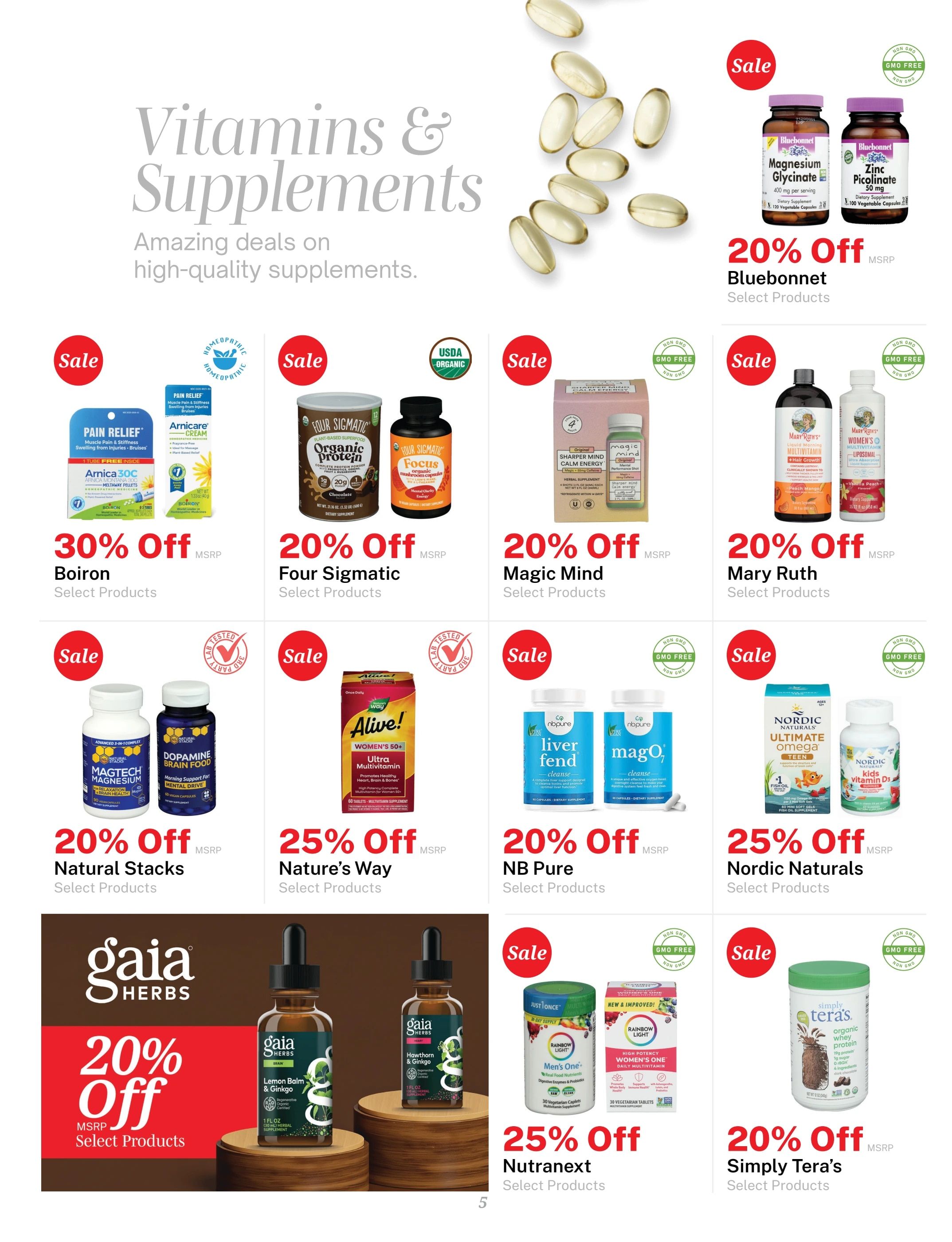 Green's Natural Foods August Sales Newsletter Weekly Ad August 1 - 31, 2026