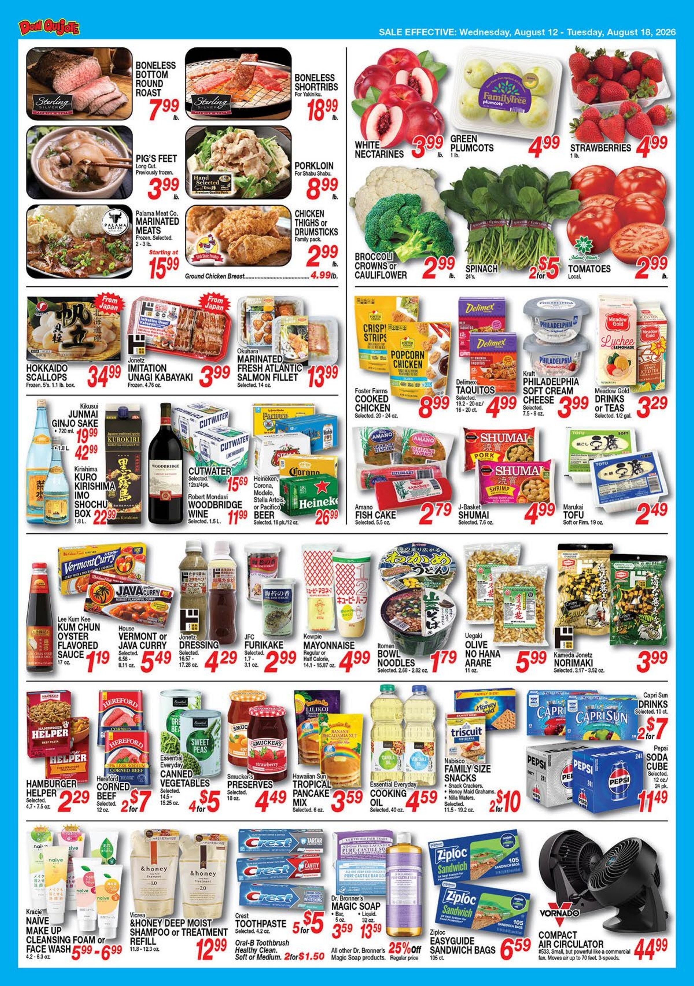 Don Quijote Hawaii Weekly Ad August 12 - 18, 2026
