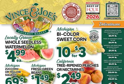 Vince And Joes Gourmet Market (Warren–Sterling Heights Area, MI) Weekly Ad August 5 - 11, 2026