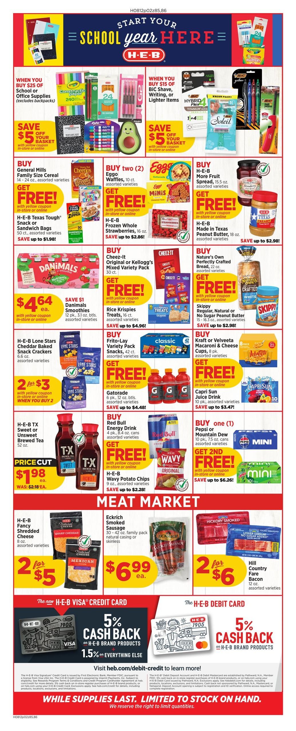 H-E-B (LA, TX) Weekly Ad August 12 - 18, 2026