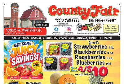 County Fair Foods Weekly Ad August 10 - 15, 2026
