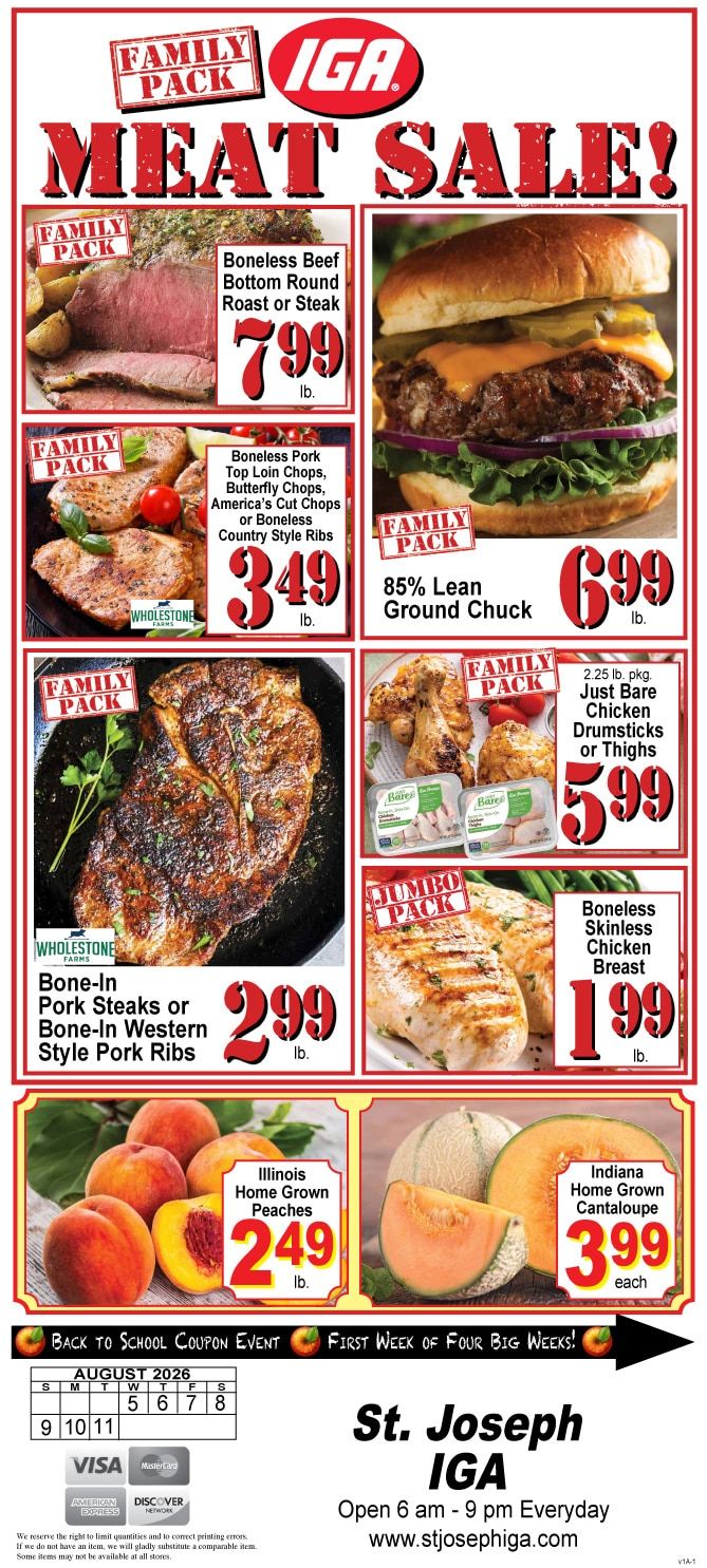 St. Joseph IGA Weekly Ad August 5 - 11, 2026